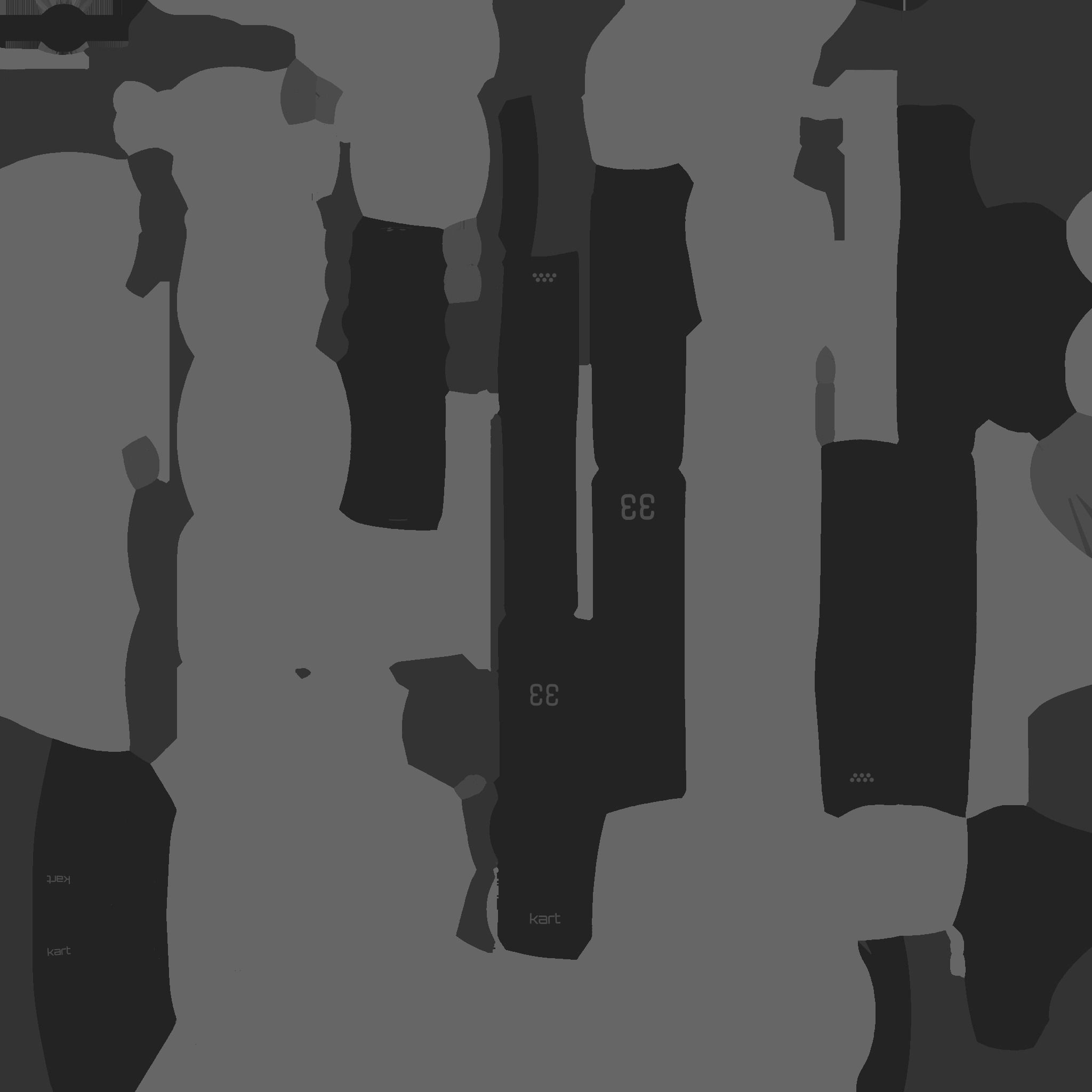 Cartoon Kart E01 Red - Vehicle Racing Design Low-poly 3D model_25