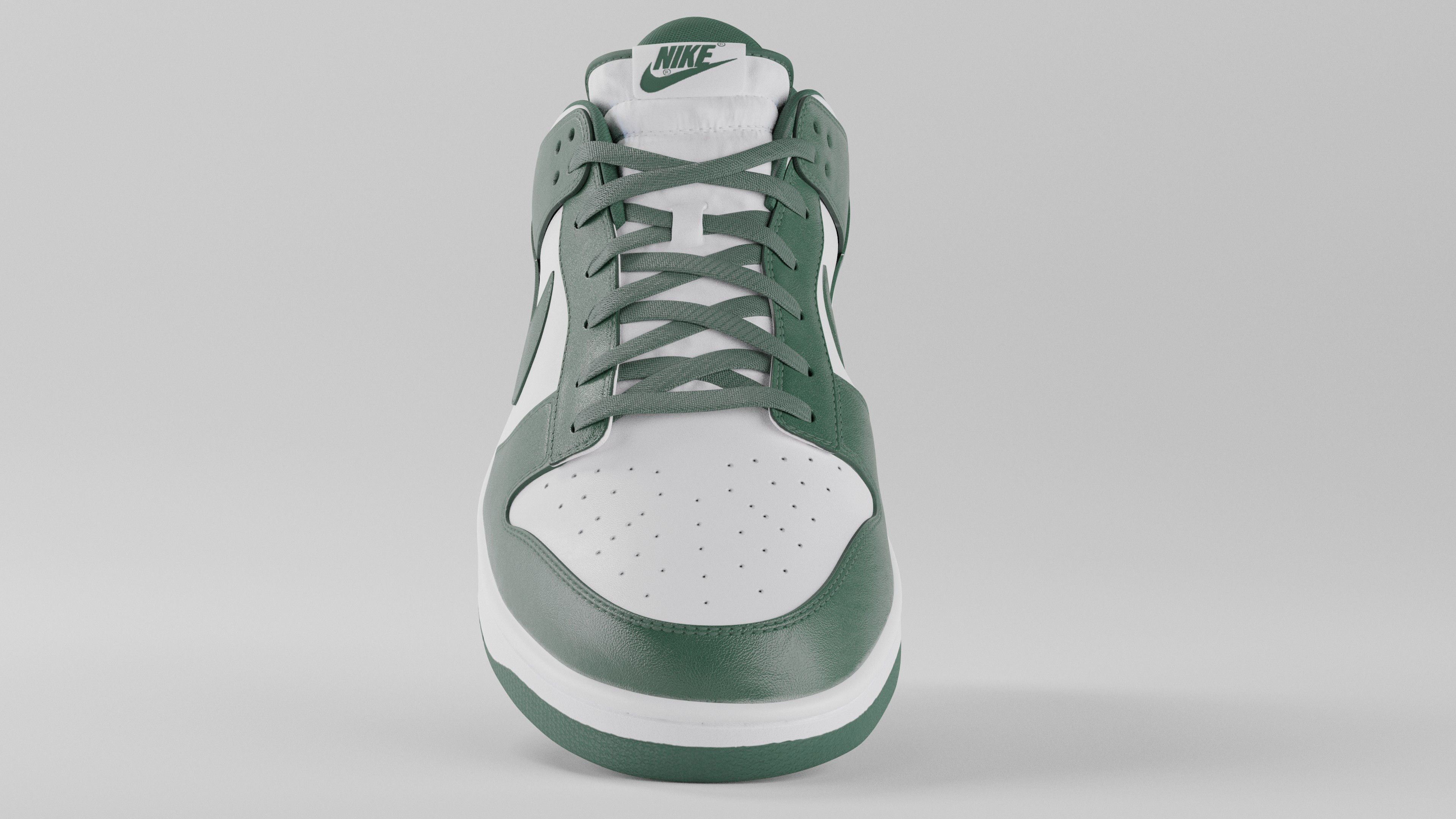 Nike Dunk Low Michigan State  Low-poly 3D model_32