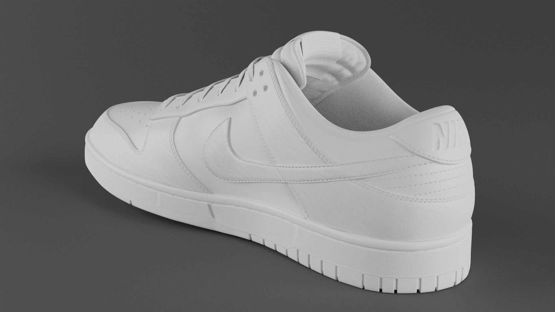 Nike Dunk Low Michigan State  Low-poly 3D model_35
