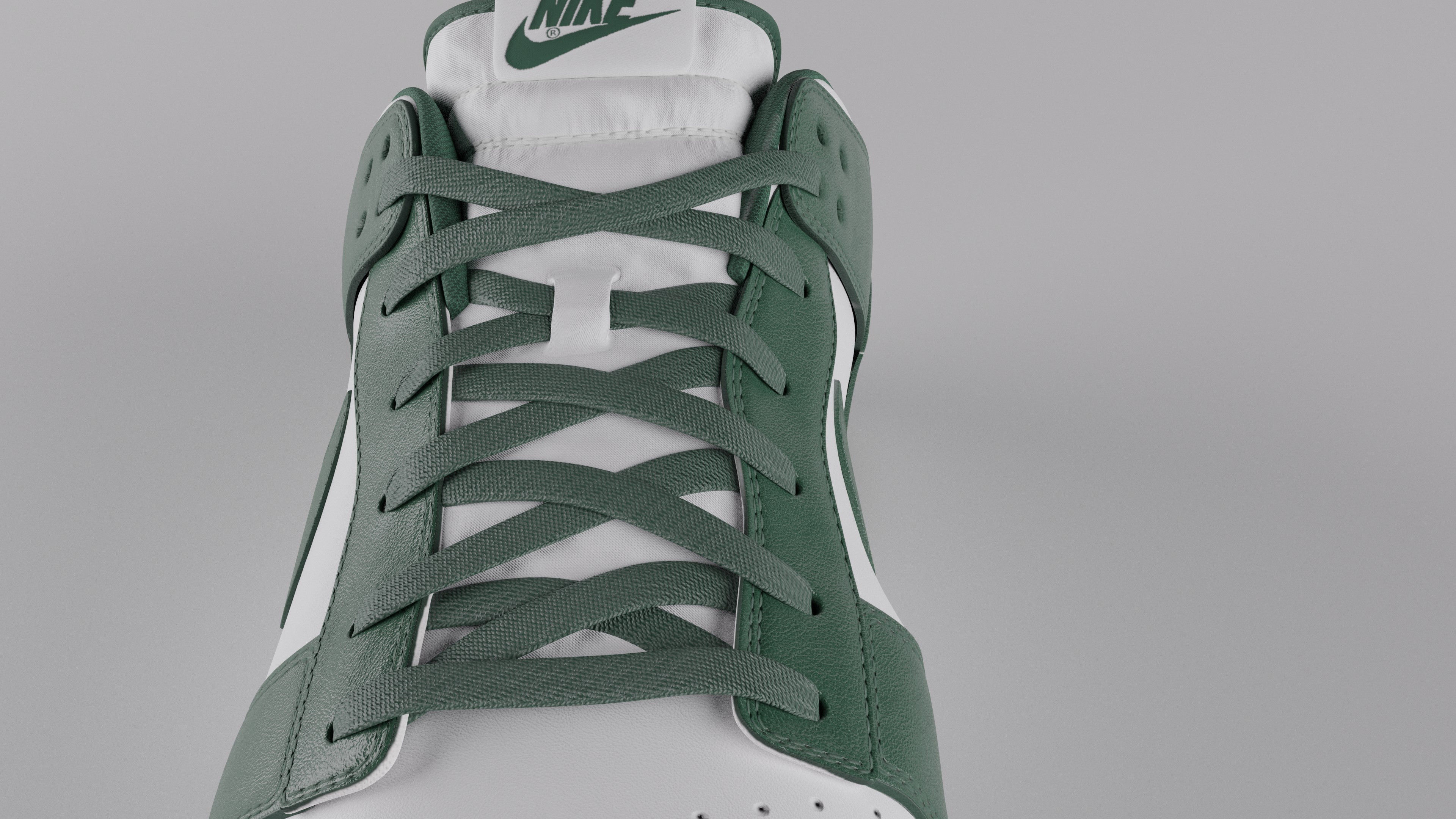 Nike Dunk Low Michigan State  Low-poly 3D model_31