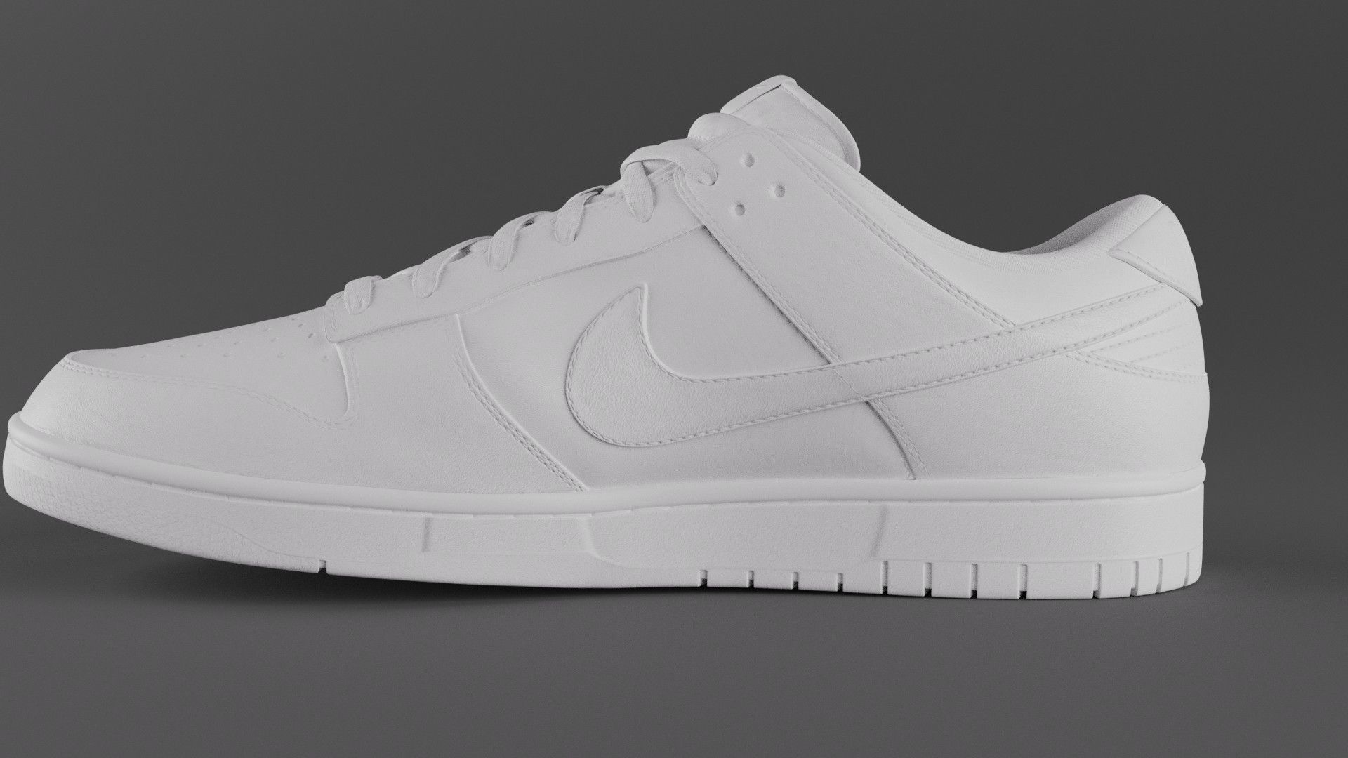 Nike Dunk Low Michigan State  Low-poly 3D model_36