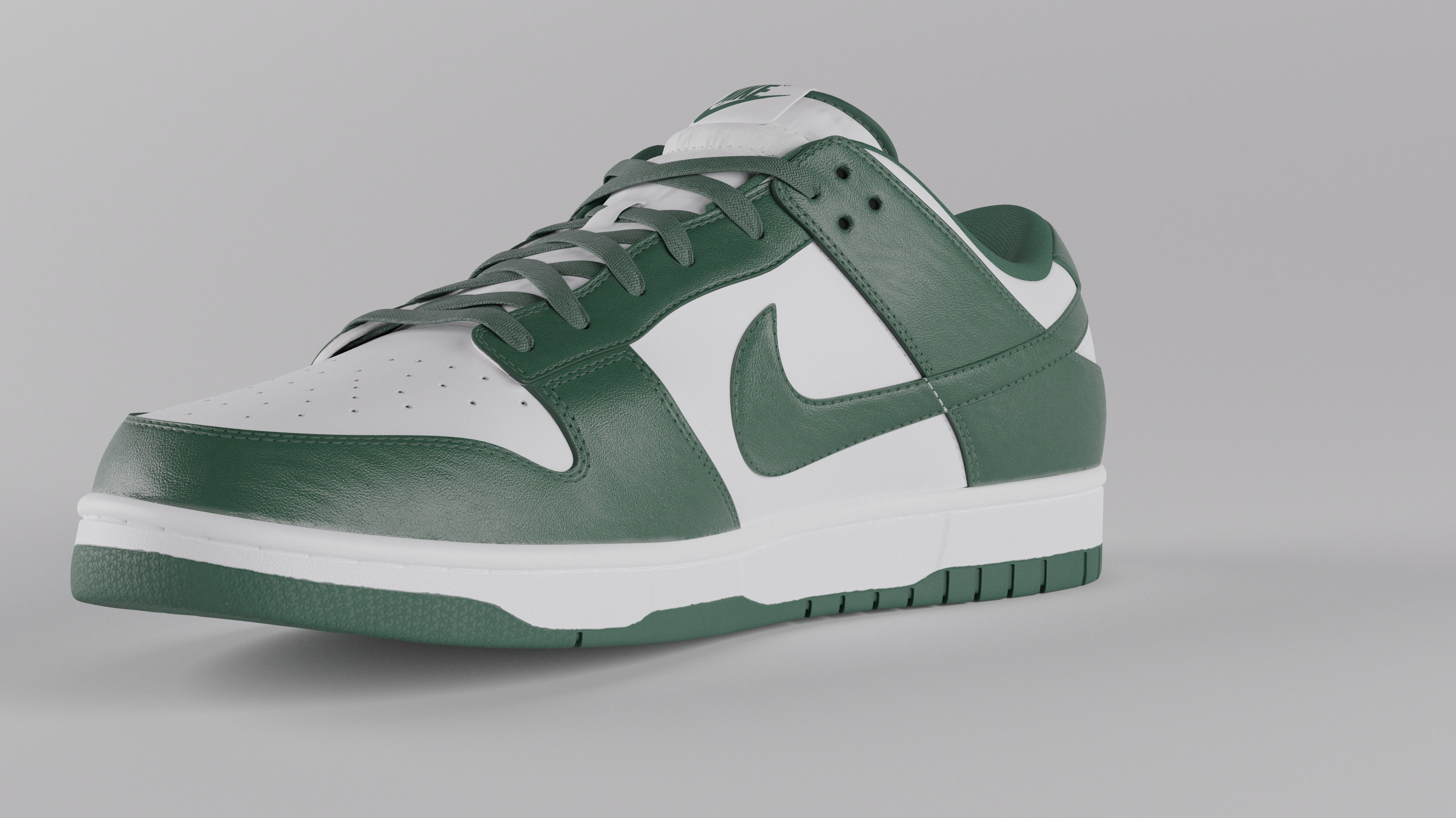 Nike Dunk Low Michigan State  Low-poly 3D model_50