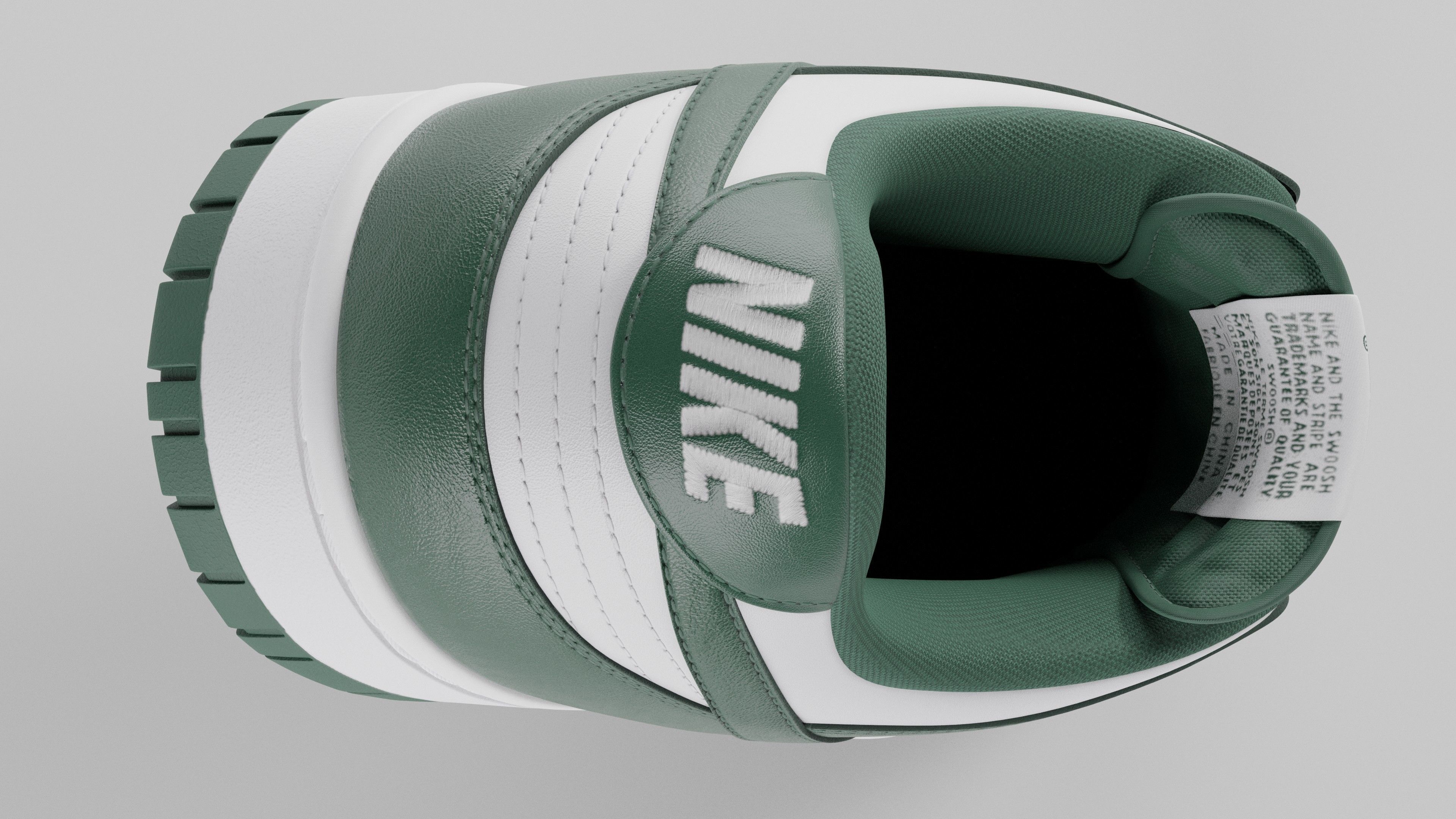 Nike Dunk Low Michigan State  Low-poly 3D model_48