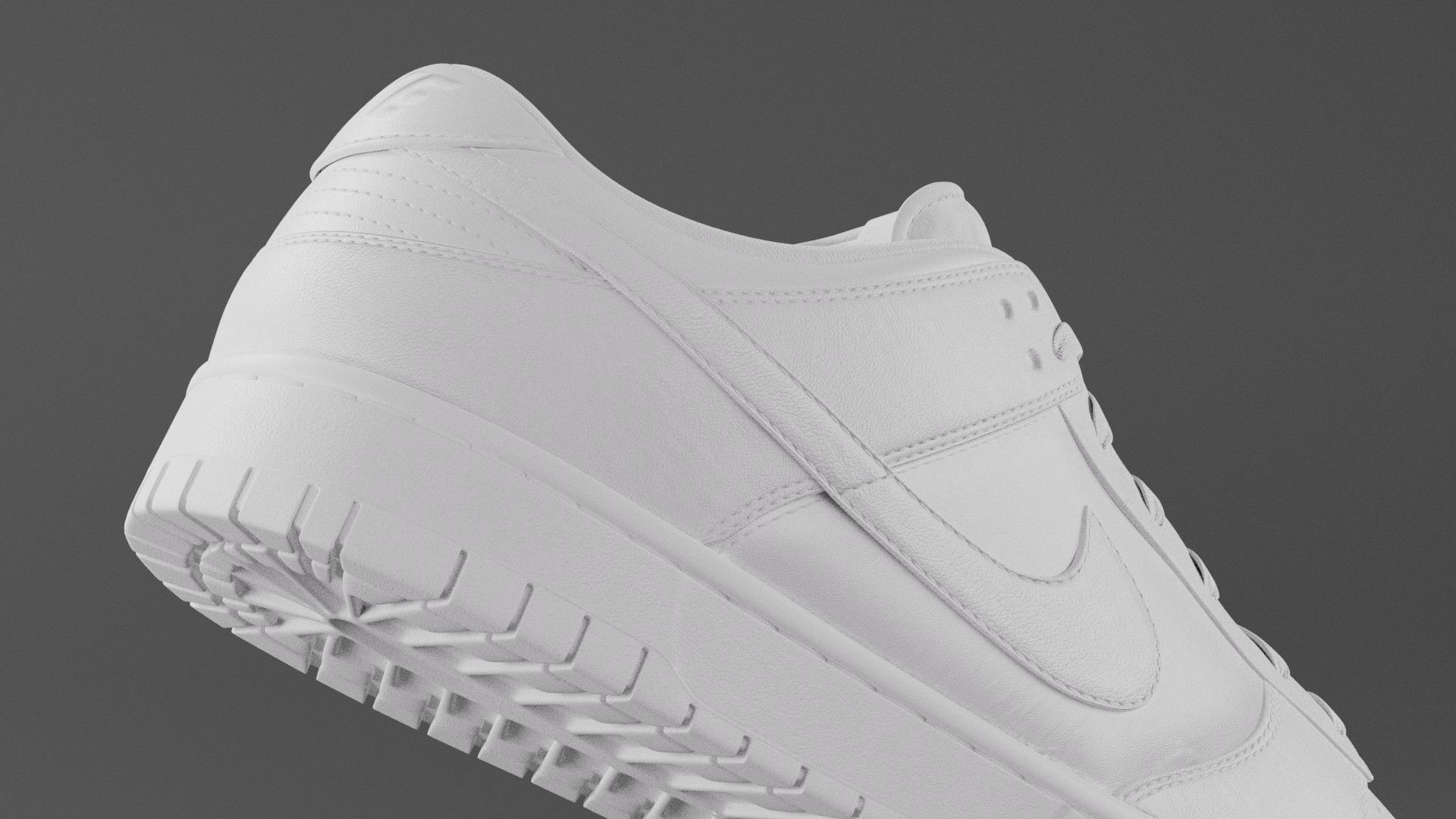 Nike Dunk Low Michigan State  Low-poly 3D model_26