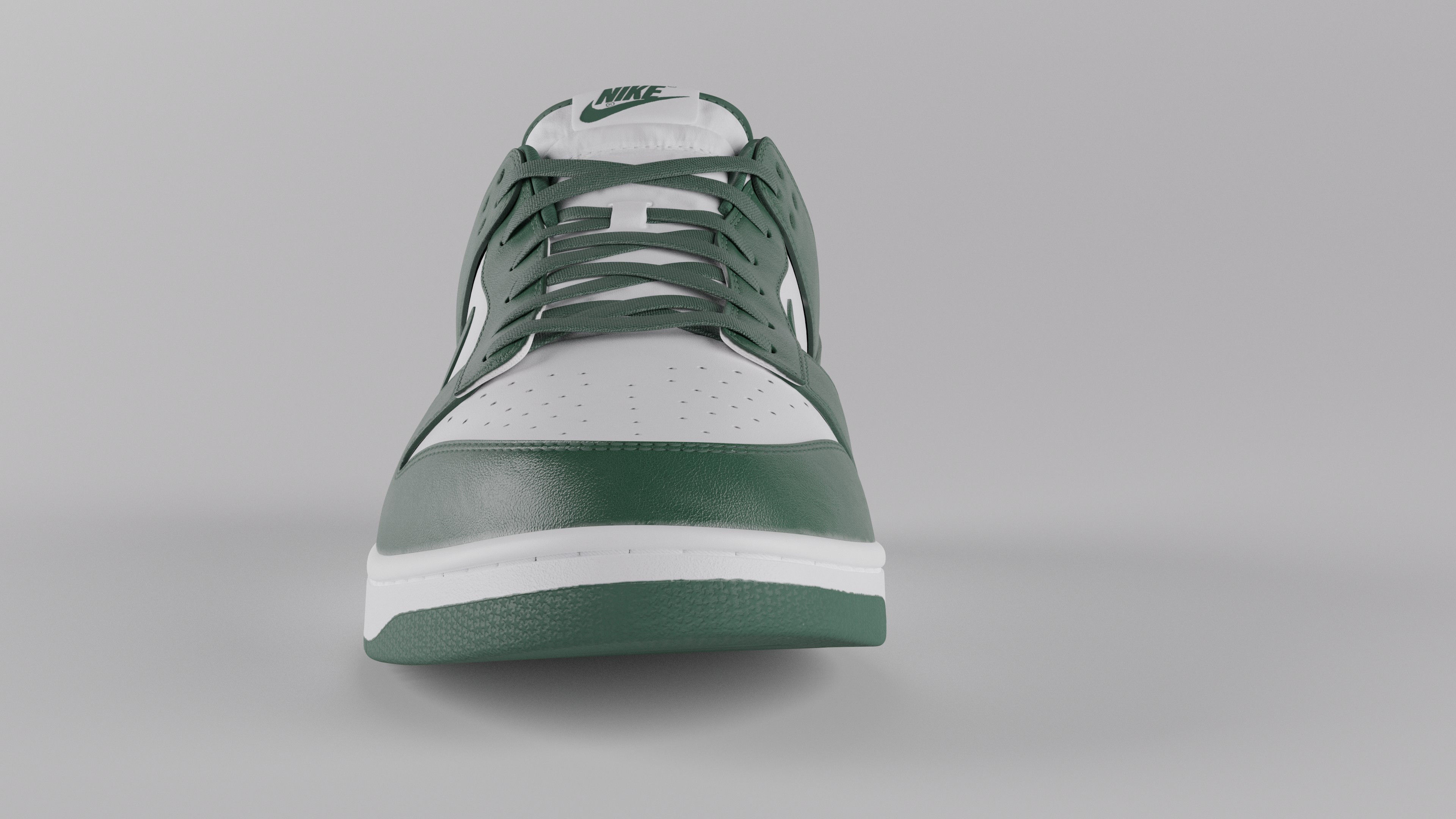 Nike Dunk Low Michigan State  Low-poly 3D model_49
