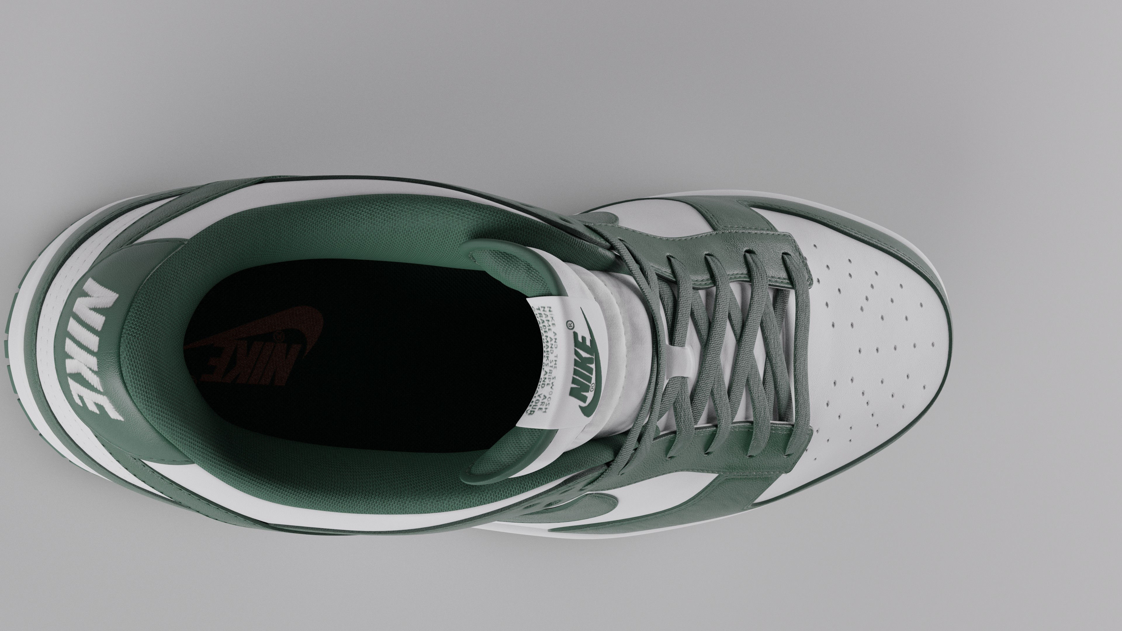Nike Dunk Low Michigan State  Low-poly 3D model_18
