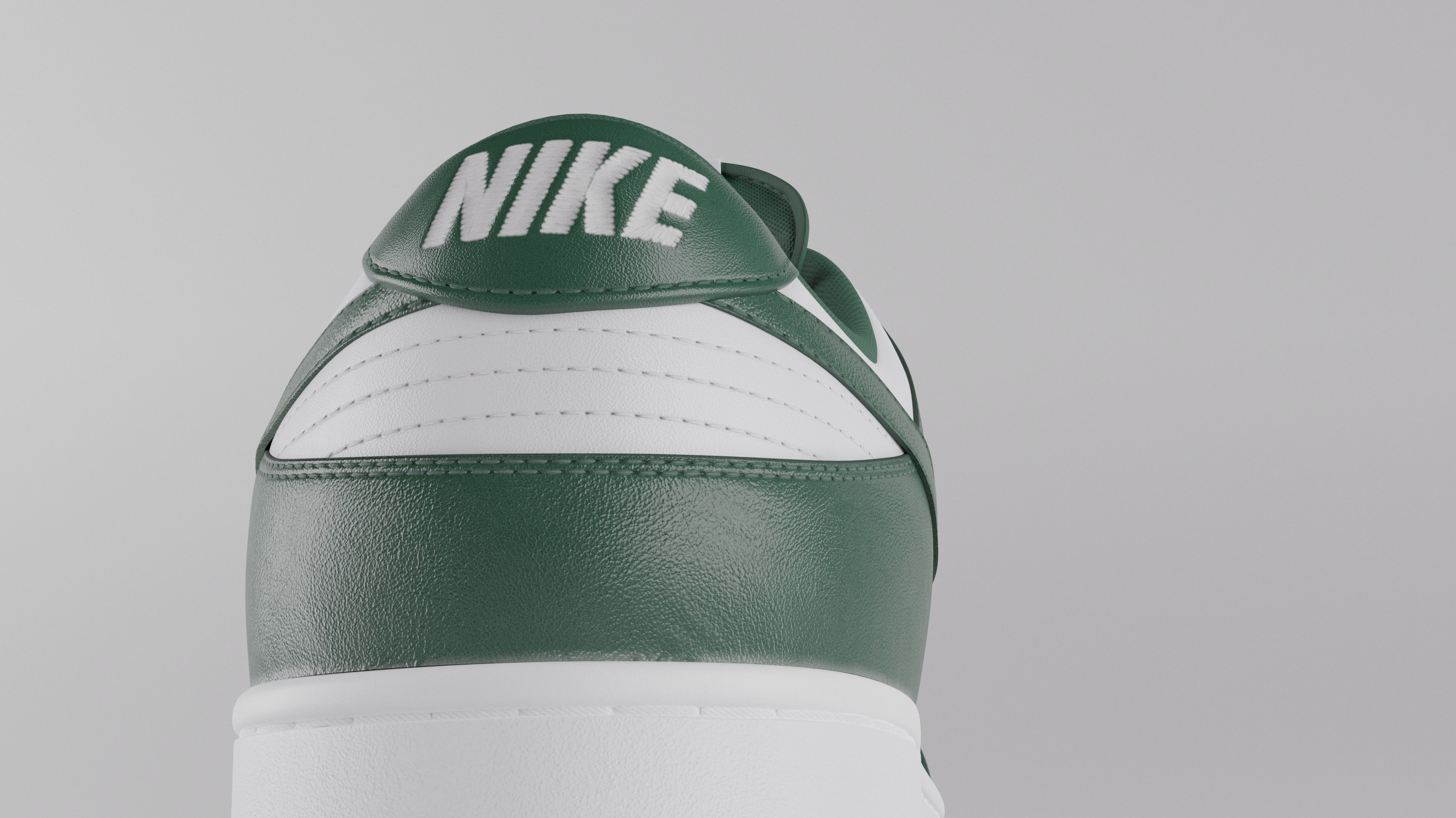 Nike Dunk Low Michigan State  Low-poly 3D model_16