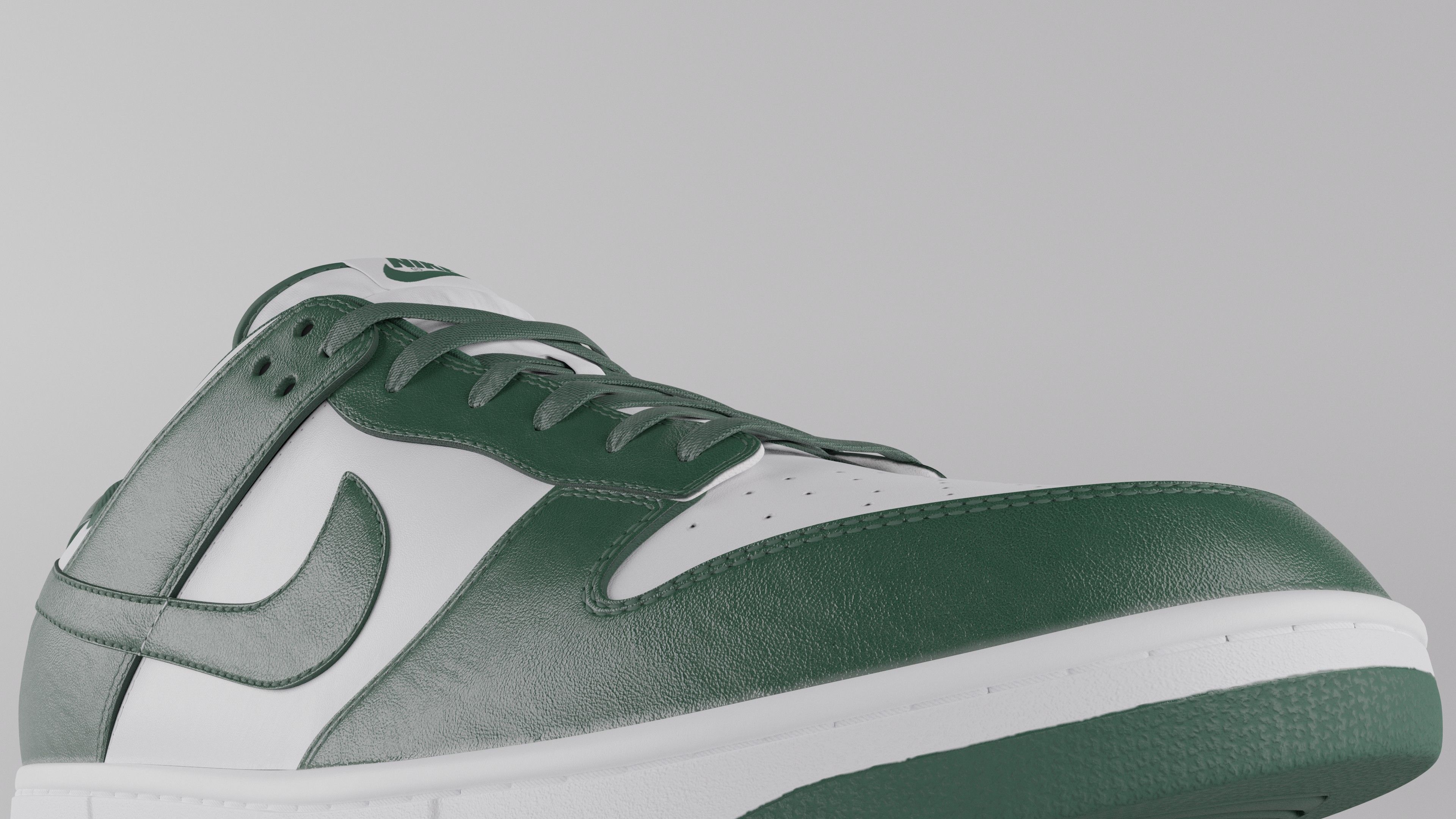 Nike Dunk Low Michigan State  Low-poly 3D model_6