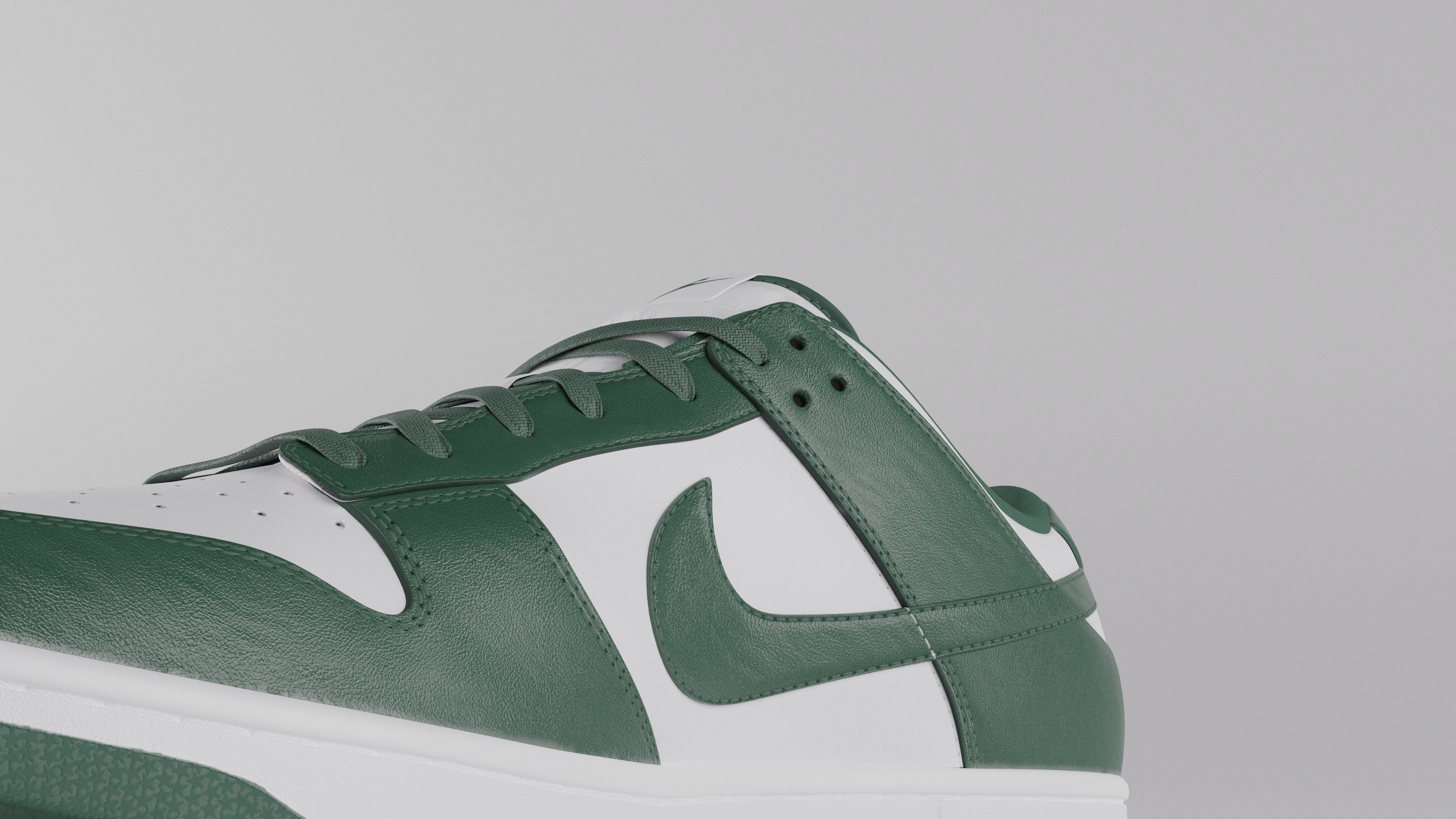 Nike Dunk Low Michigan State  Low-poly 3D model_29
