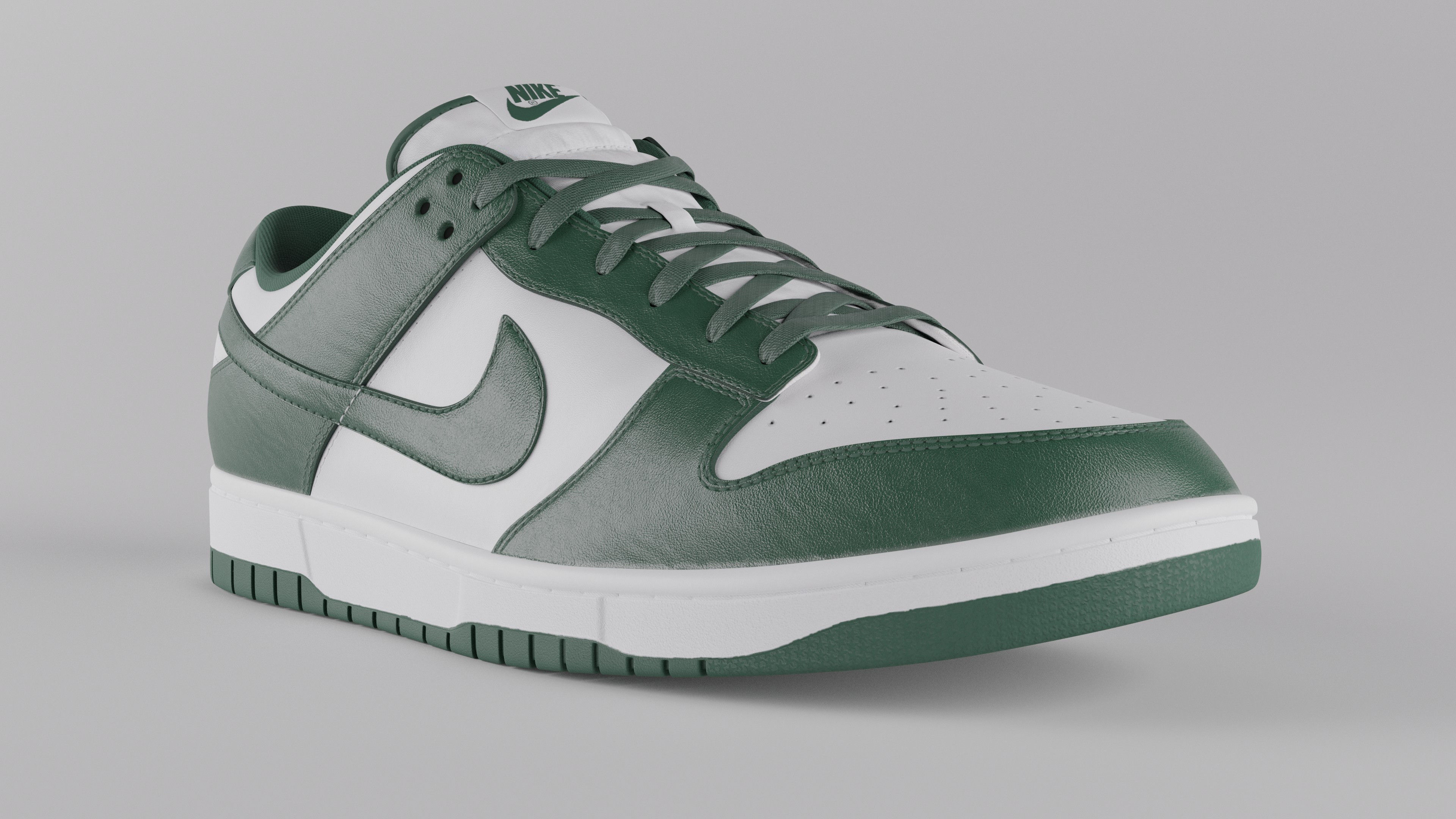 Nike Dunk Low Michigan State  Low-poly 3D model_23