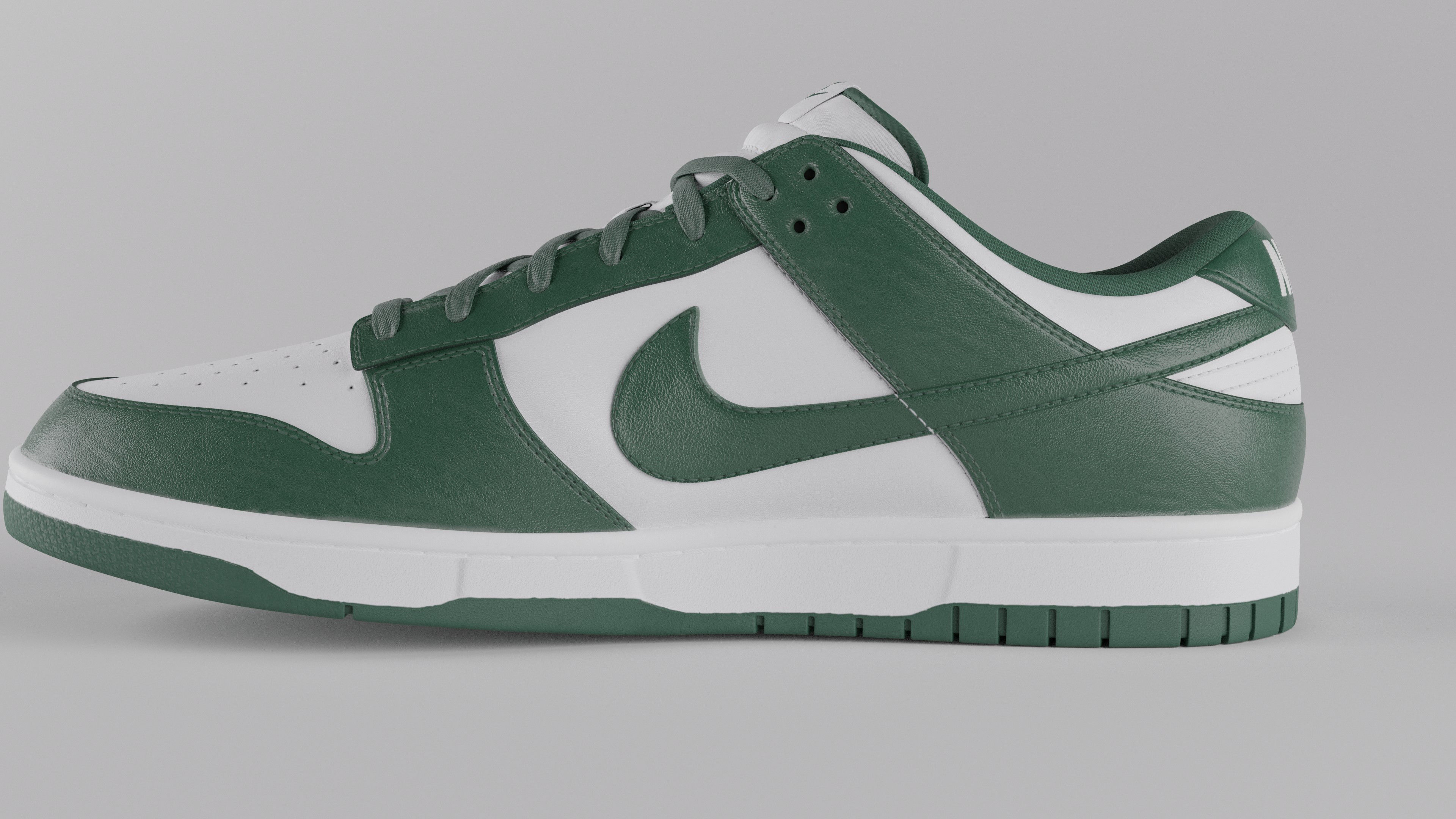 Nike Dunk Low Michigan State  Low-poly 3D model_51