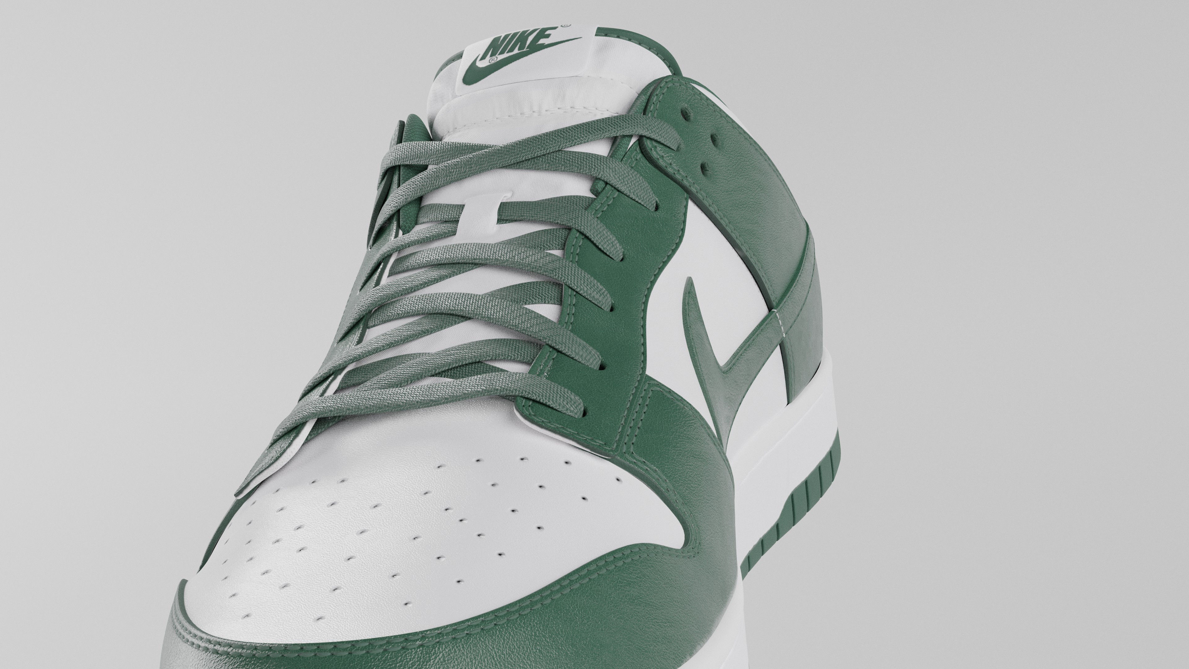 Nike Dunk Low Michigan State  Low-poly 3D model_14