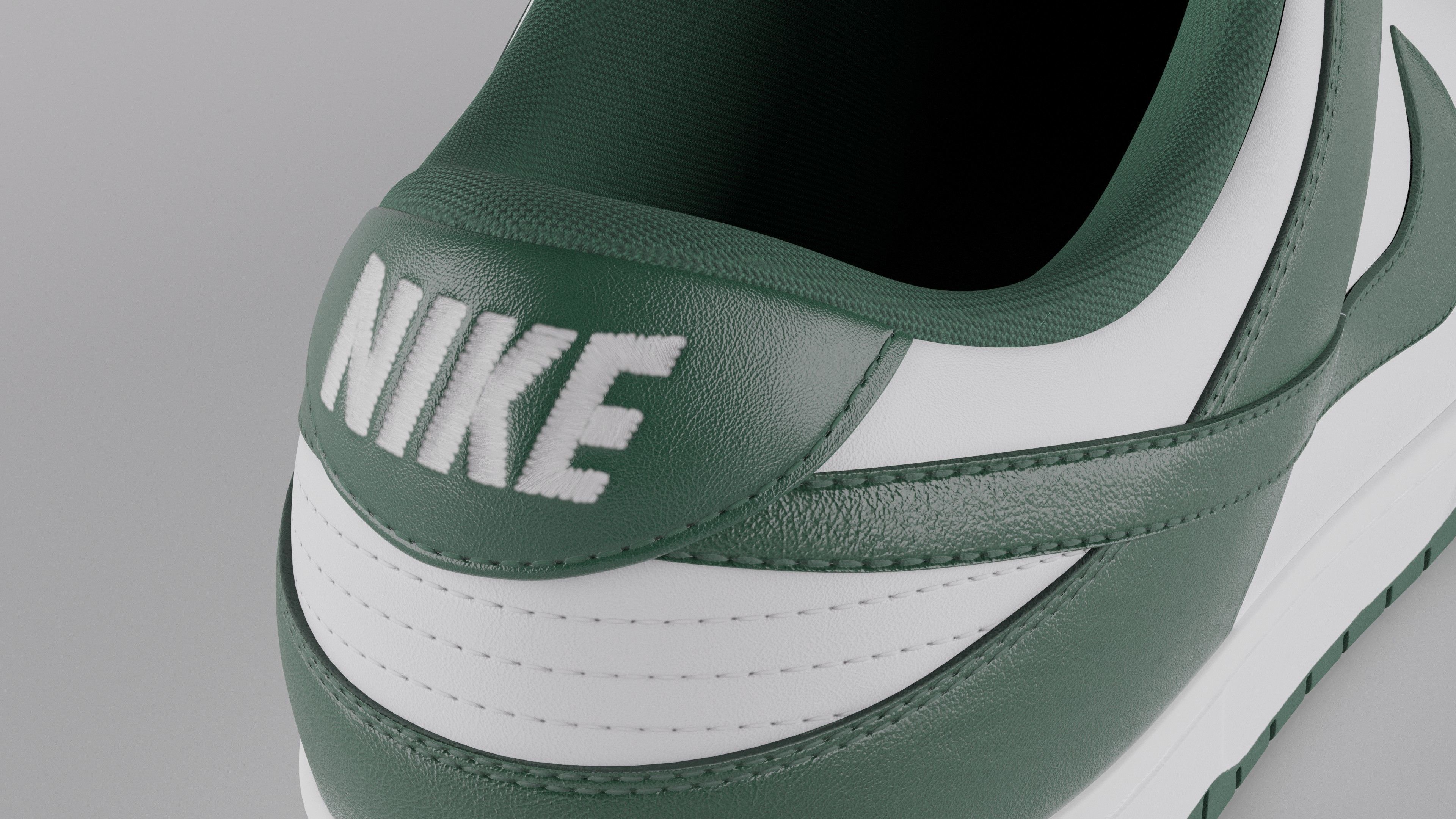 Nike Dunk Low Michigan State  Low-poly 3D model_47