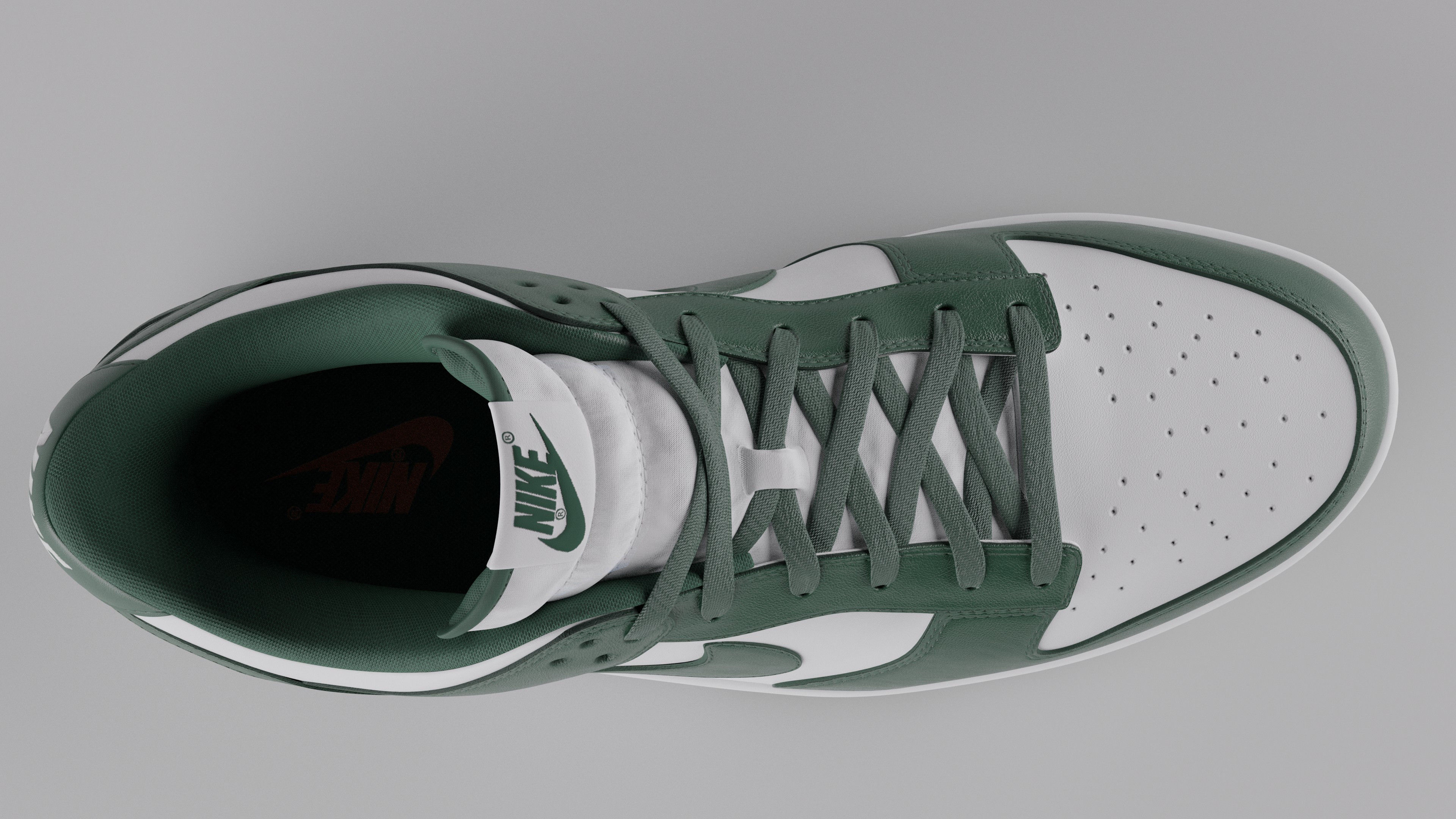 Nike Dunk Low Michigan State  Low-poly 3D model_28