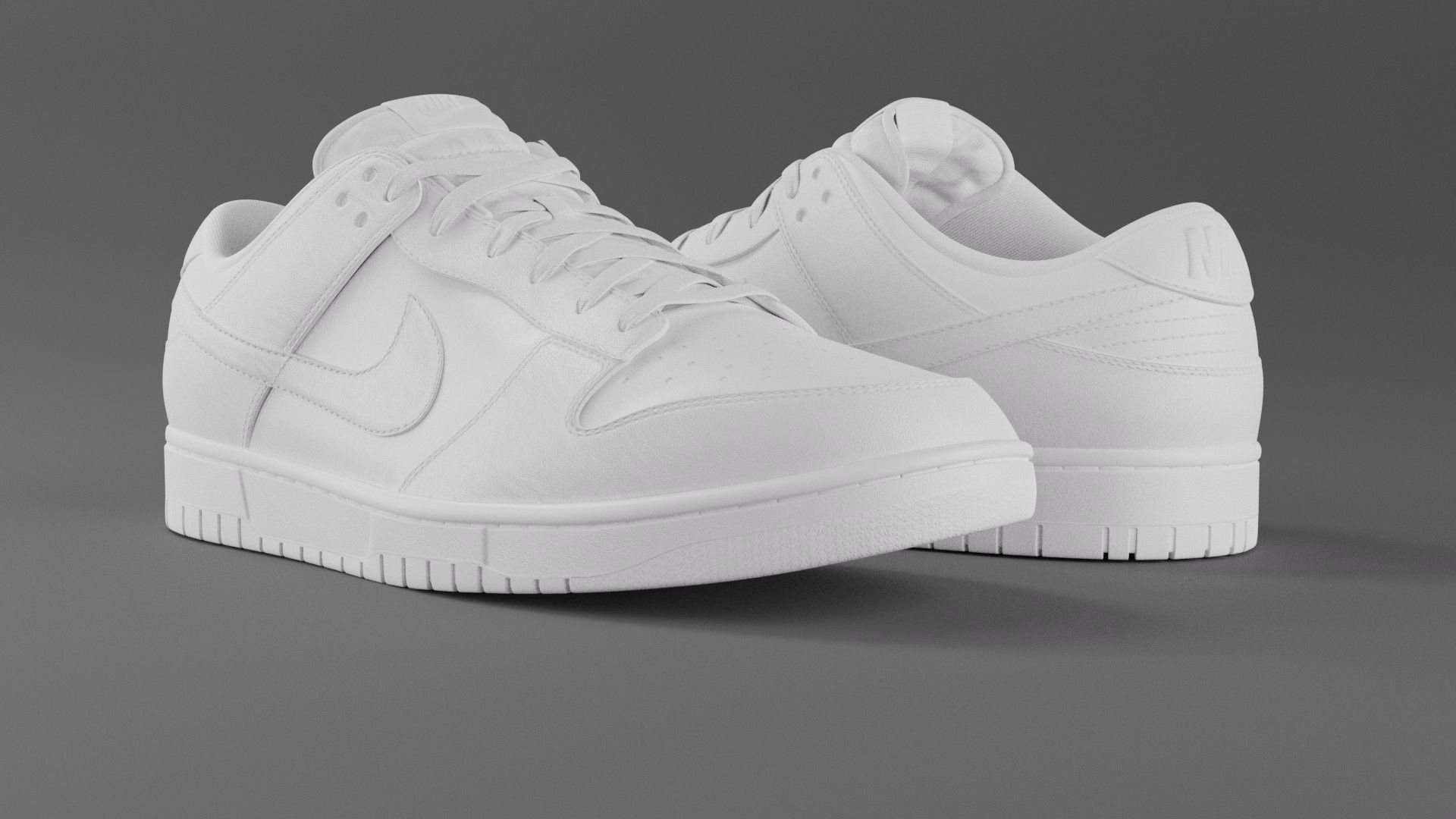 Nike Dunk Low Michigan State  Low-poly 3D model_37