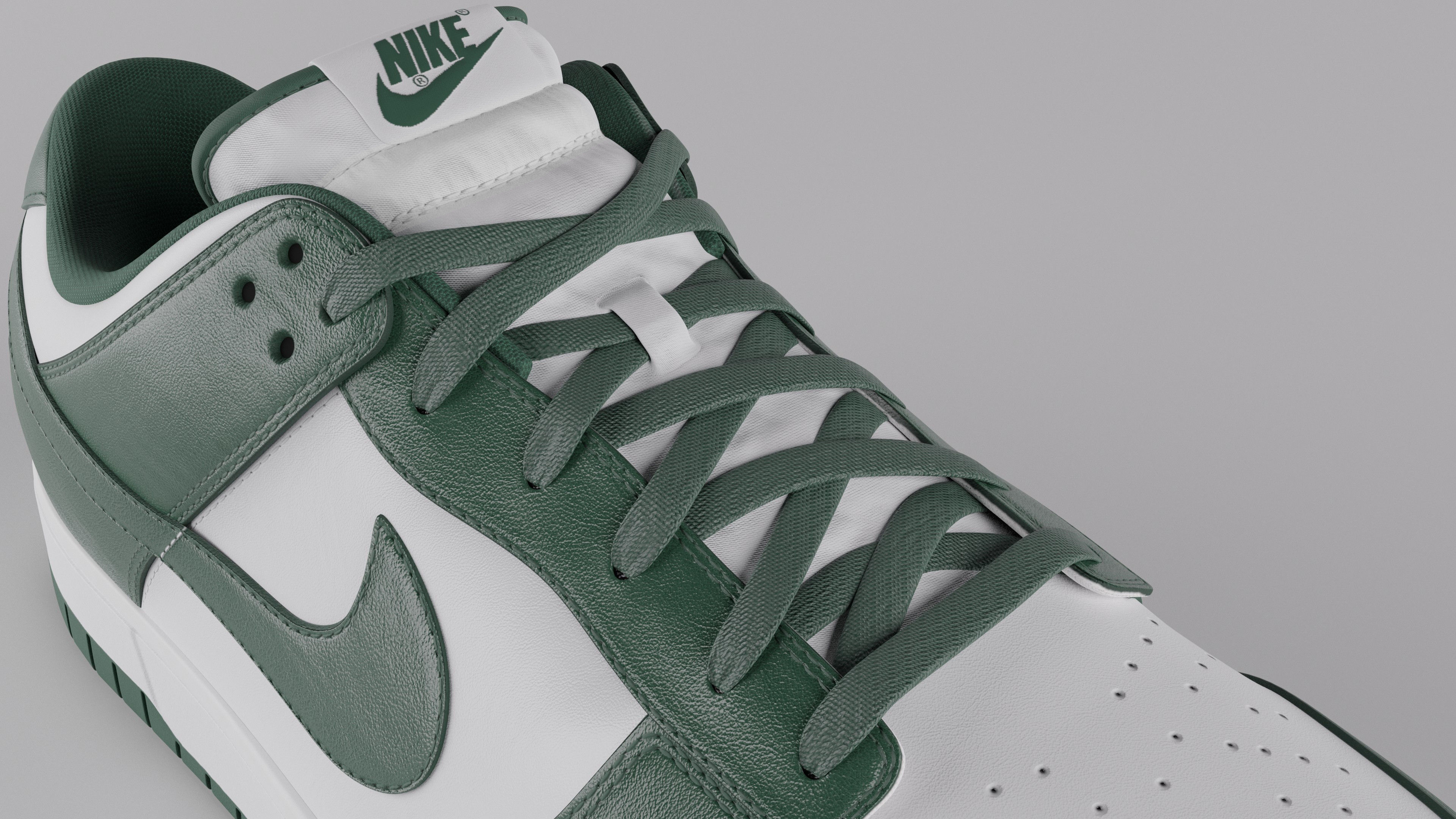 Nike Dunk Low Michigan State  Low-poly 3D model_42
