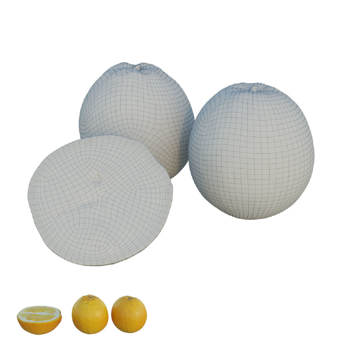 oranges 03 3D model_5