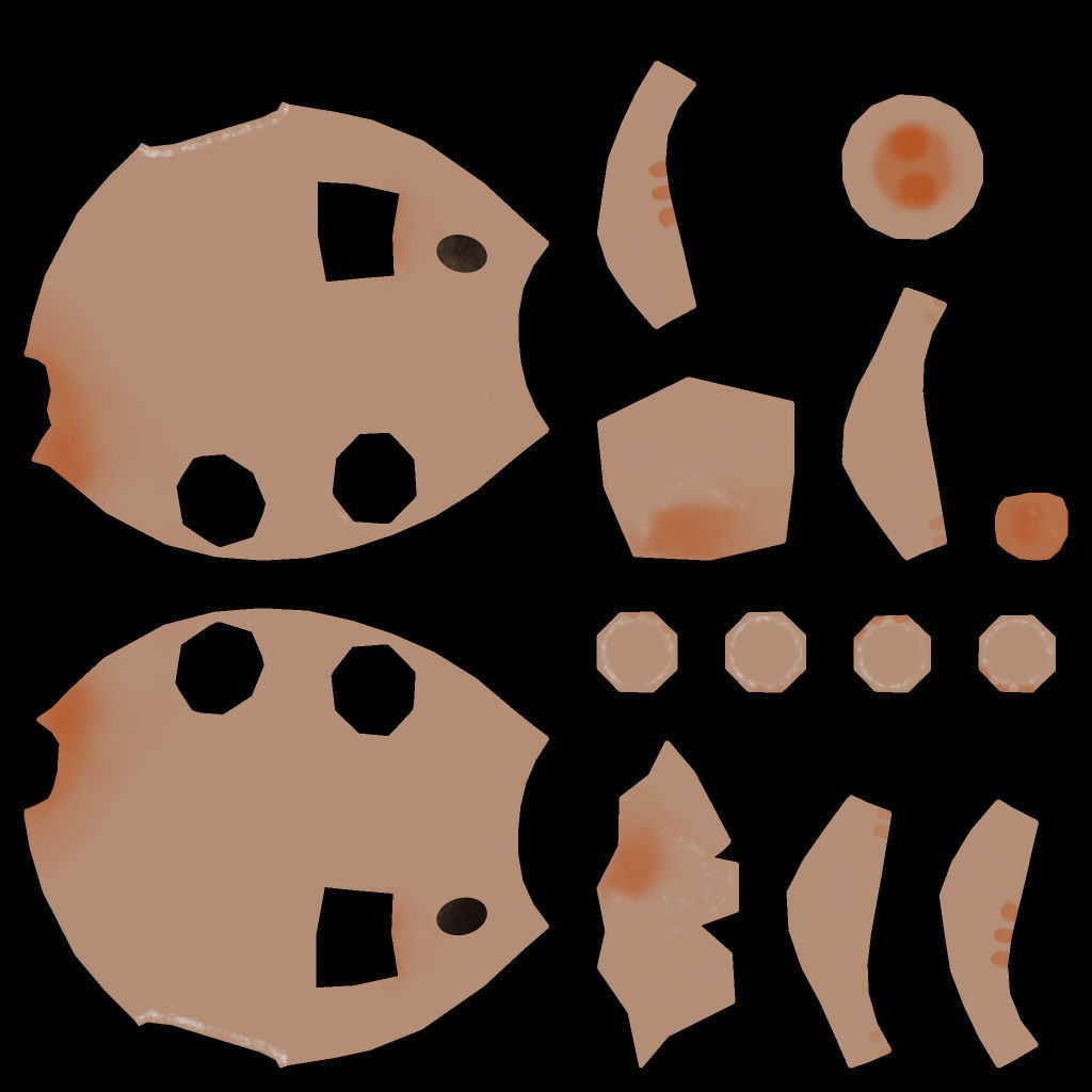 Piggy Bank low poly 3D model PBR 3D model_9