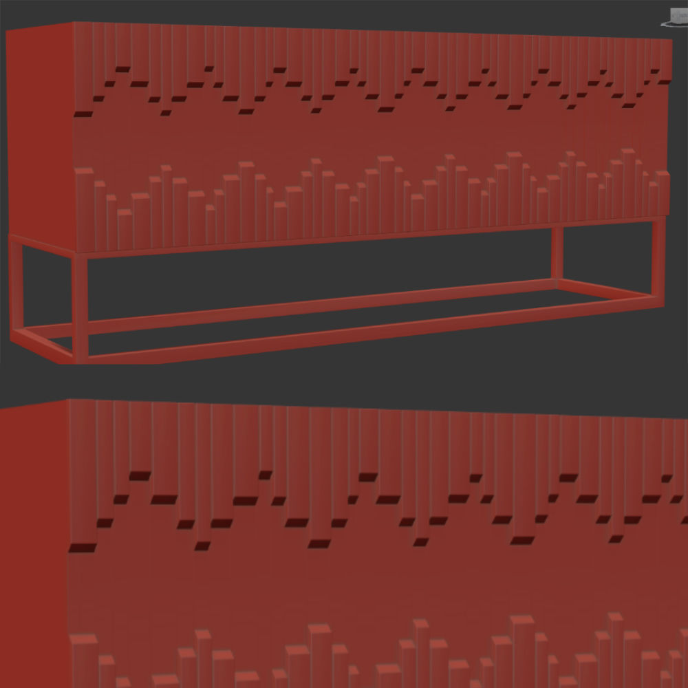 Catherine Buffet PBR 3D model_4