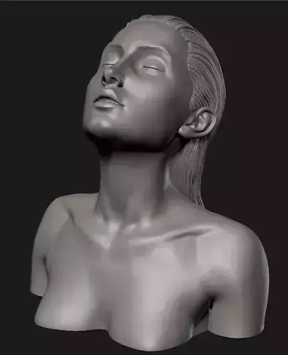 Swim Girl bust 3D print model