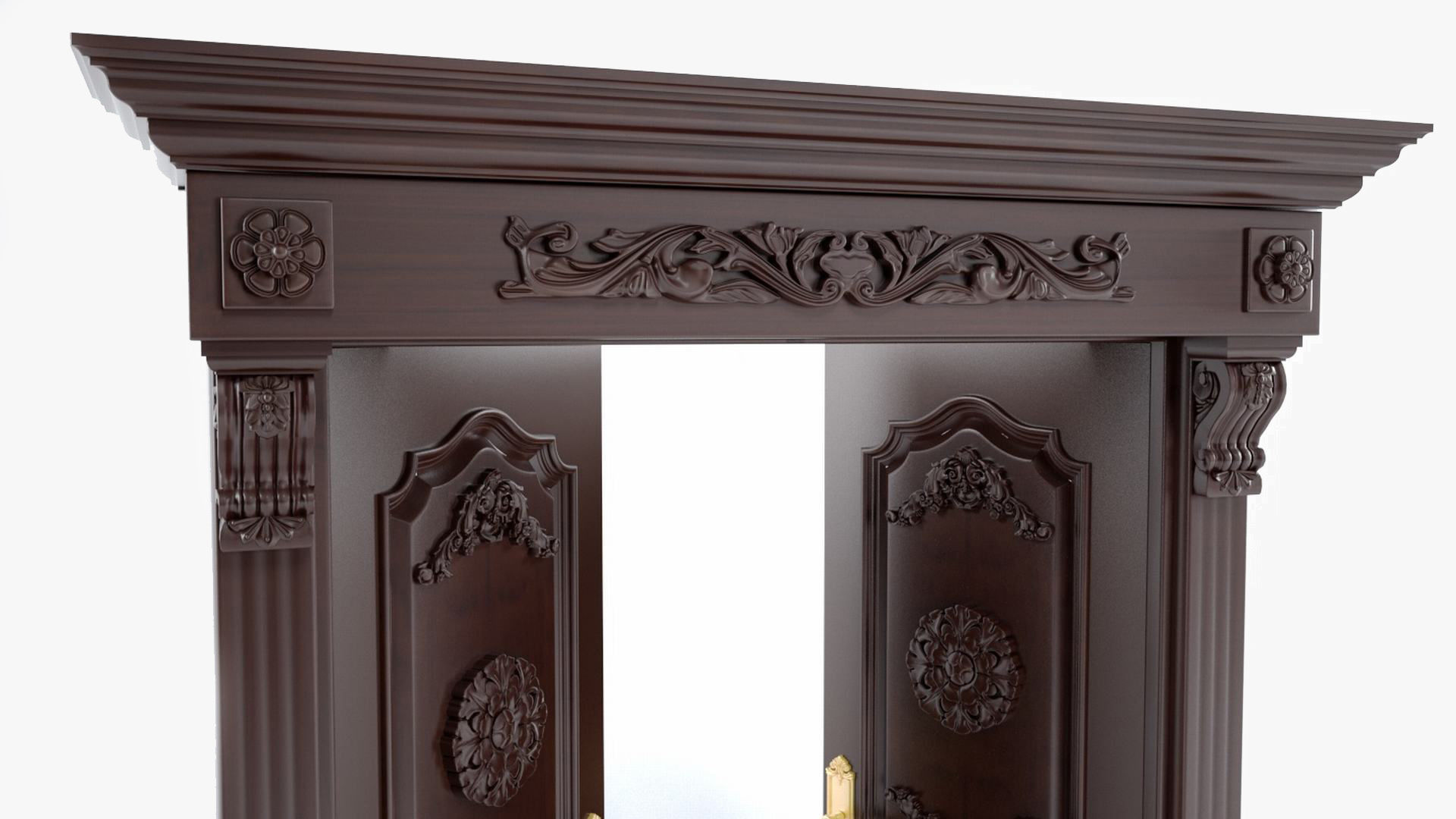 Double door 3D model_3