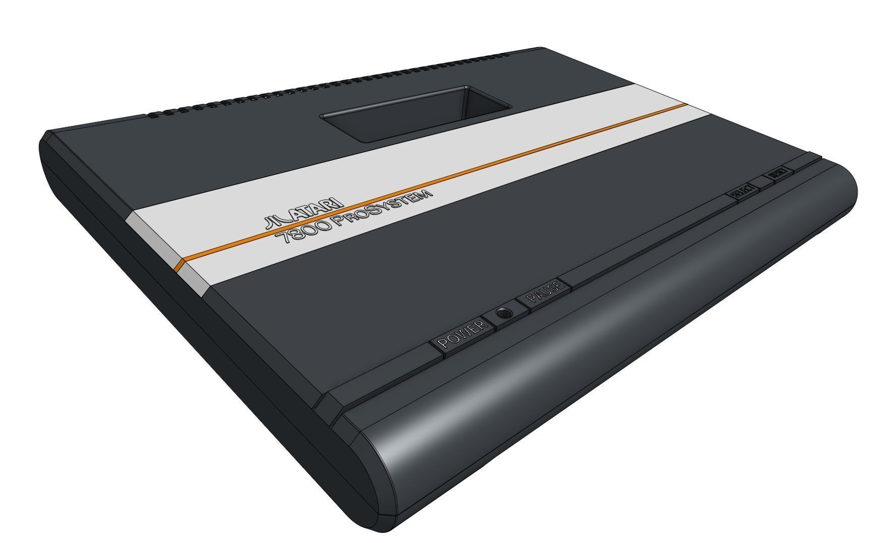 Atari 7800 ProSystem 3D print model_1