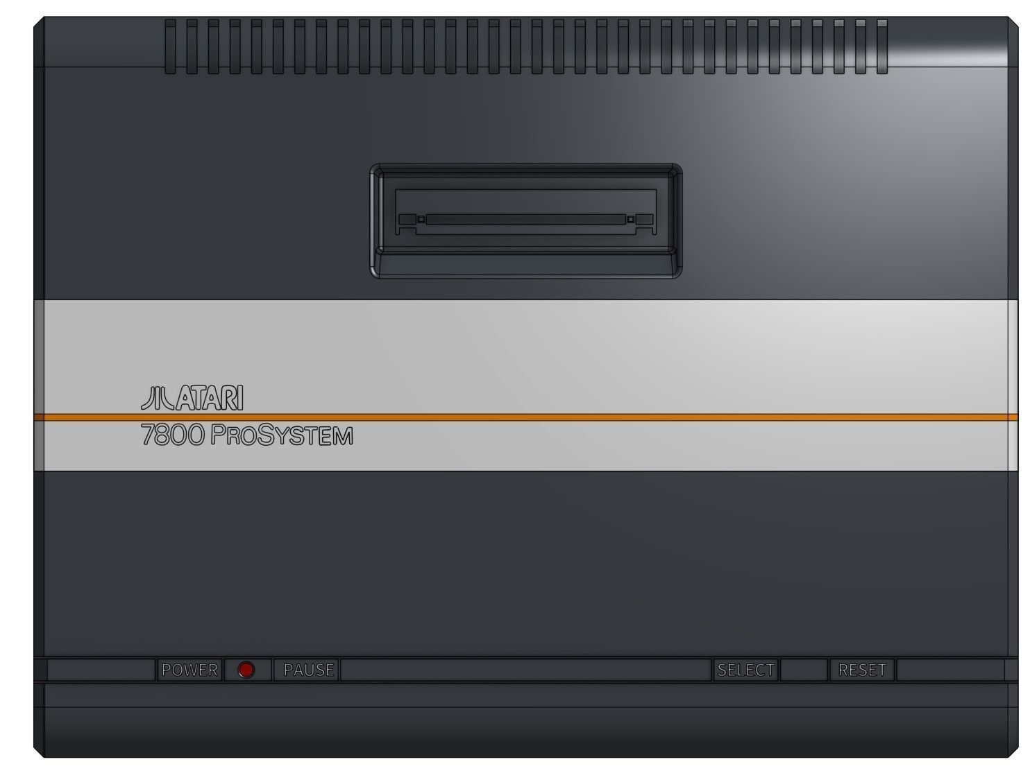 Atari 7800 ProSystem 3D print model_7