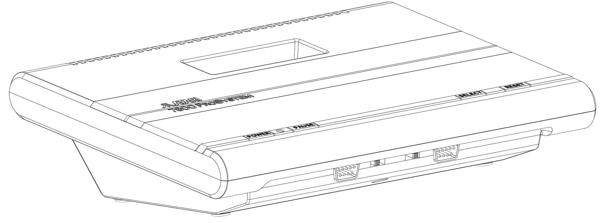 Atari 7800 ProSystem 3D print model_4