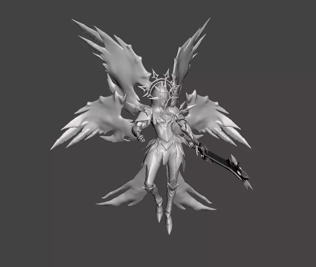 Kayle Sun Eater 3D Model 3D print model_0