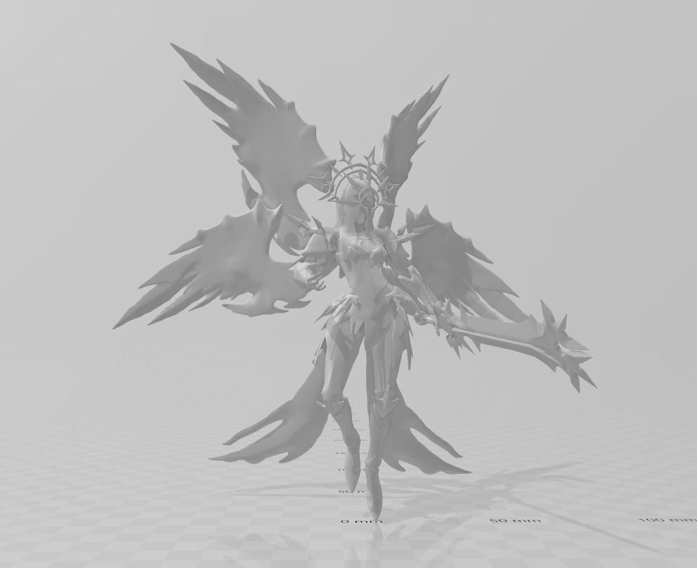 Kayle Sun Eater 3D Model 3D print model_1