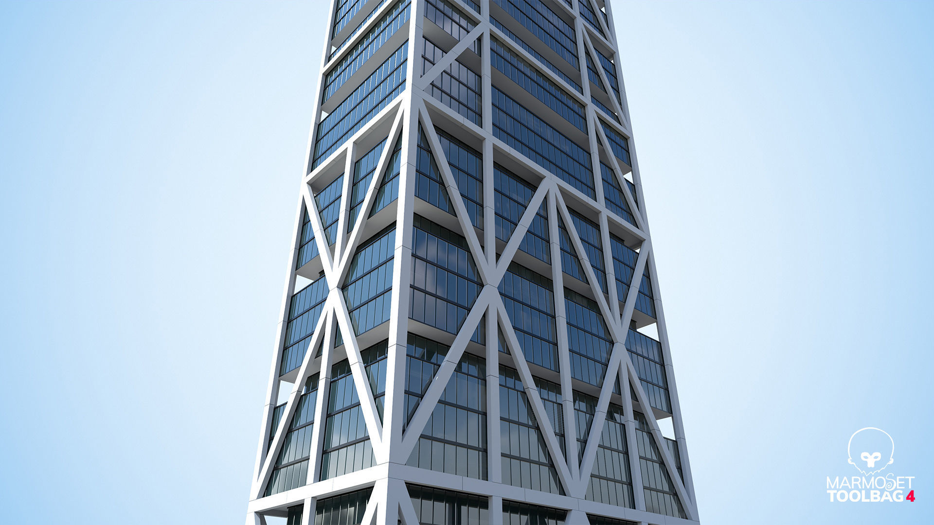 Apartment Building Day and Night Low-poly 3D model_9