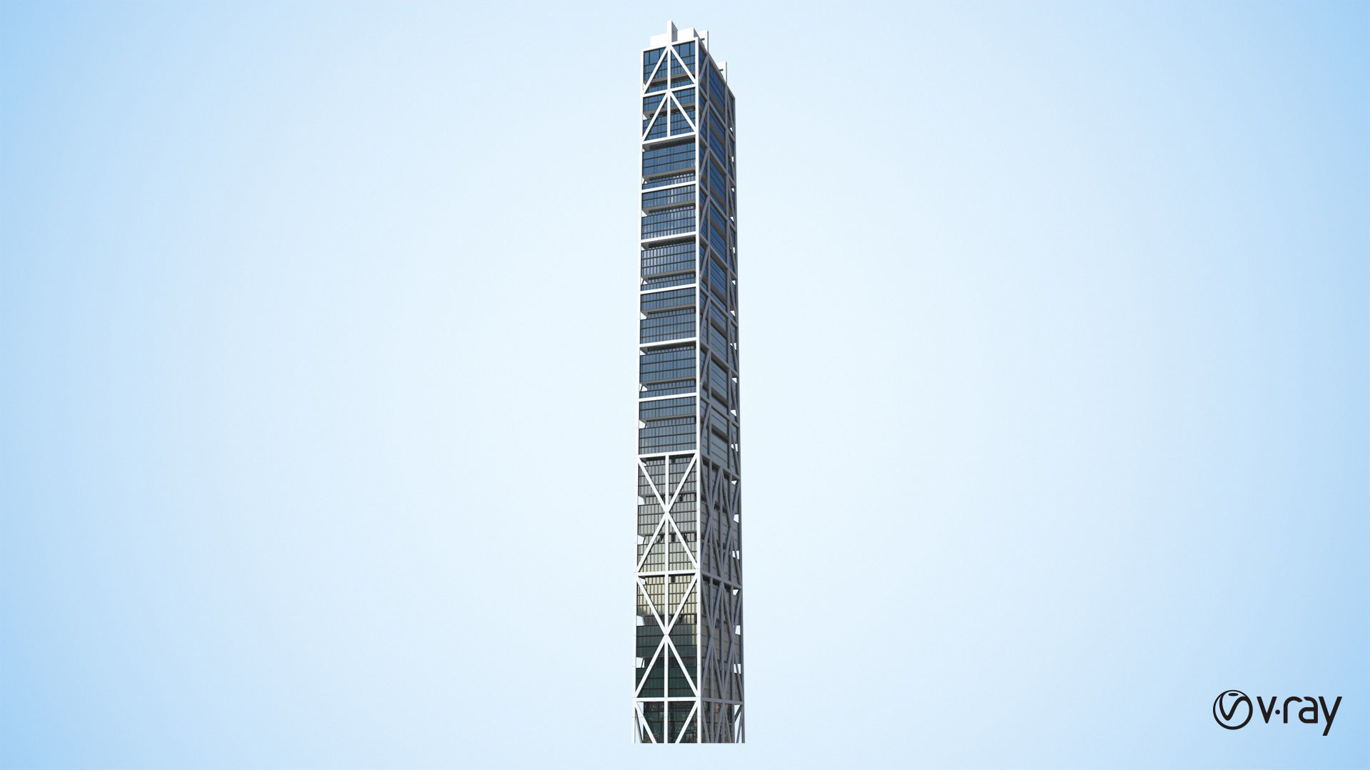 Apartment Building Day and Night Low-poly 3D model_17