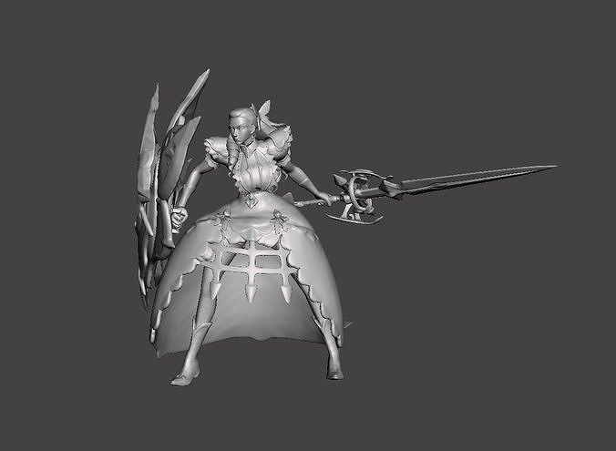 Leona High Noon 3D Model 3D print model