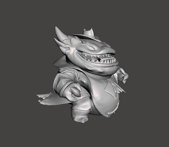 Tahm Kench High Noon 3D Model 3D print model