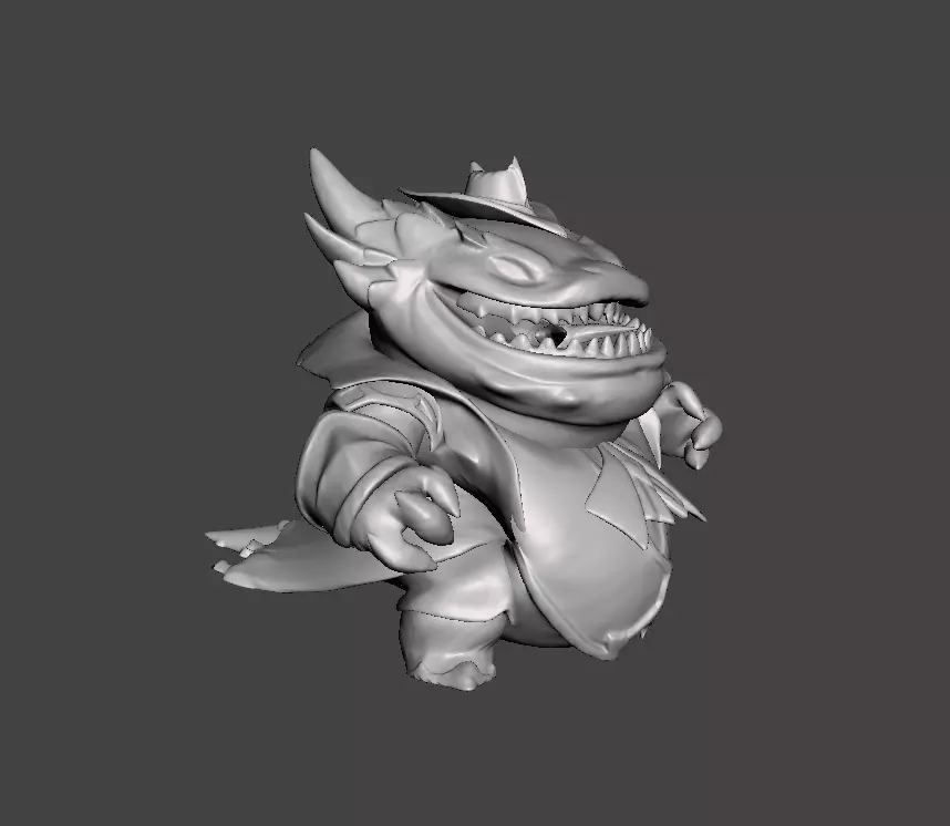 Tahm Kench High Noon 3D Model 3D print model_0