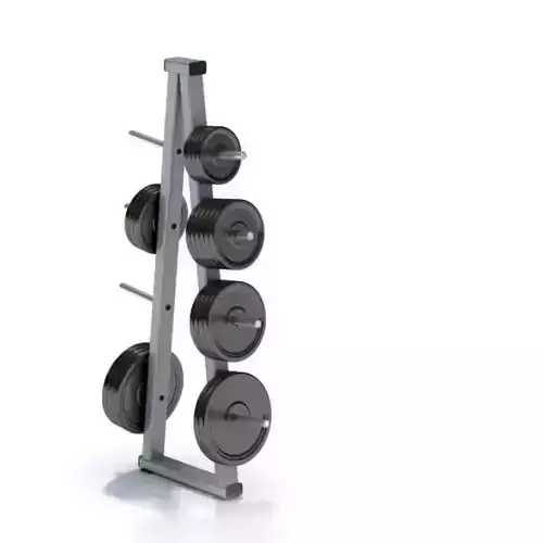 Metal Tiered Weight Stand 3D model