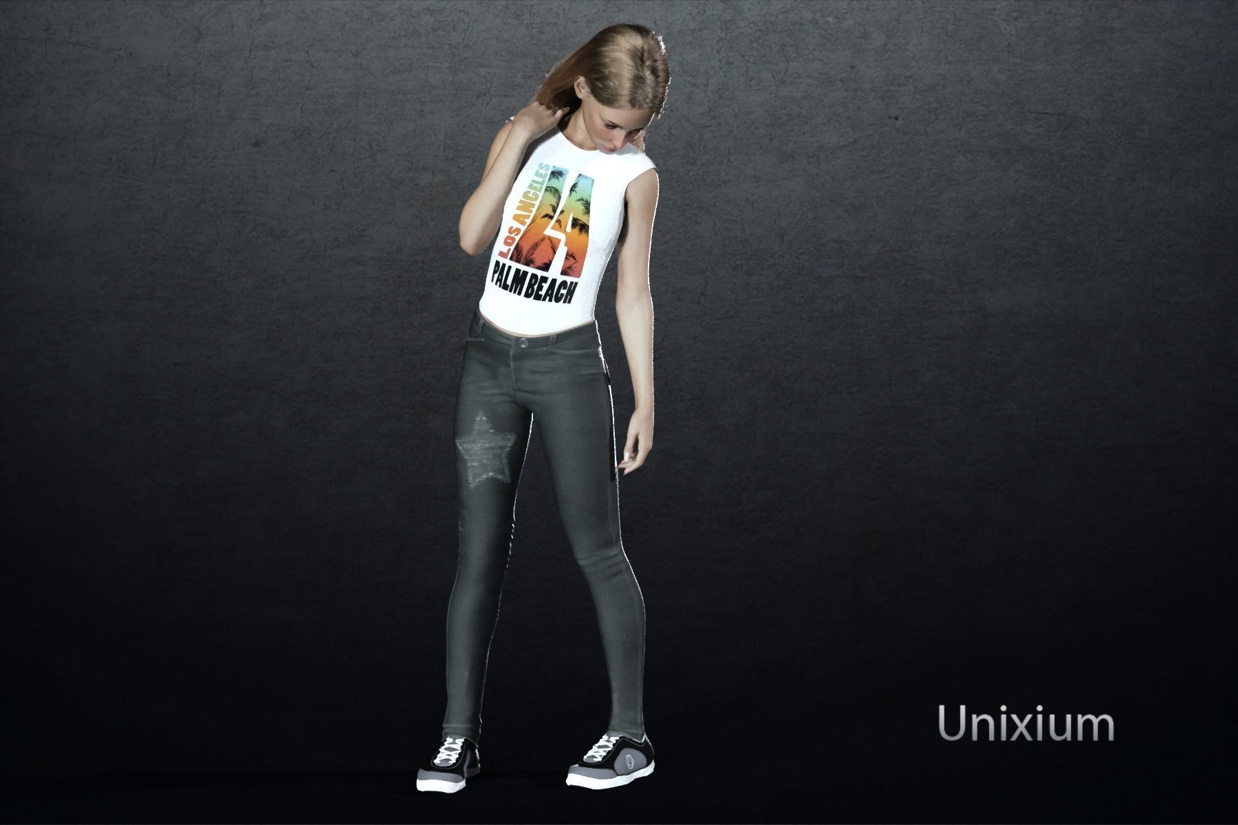 Enora  Low-poly 3D model_9