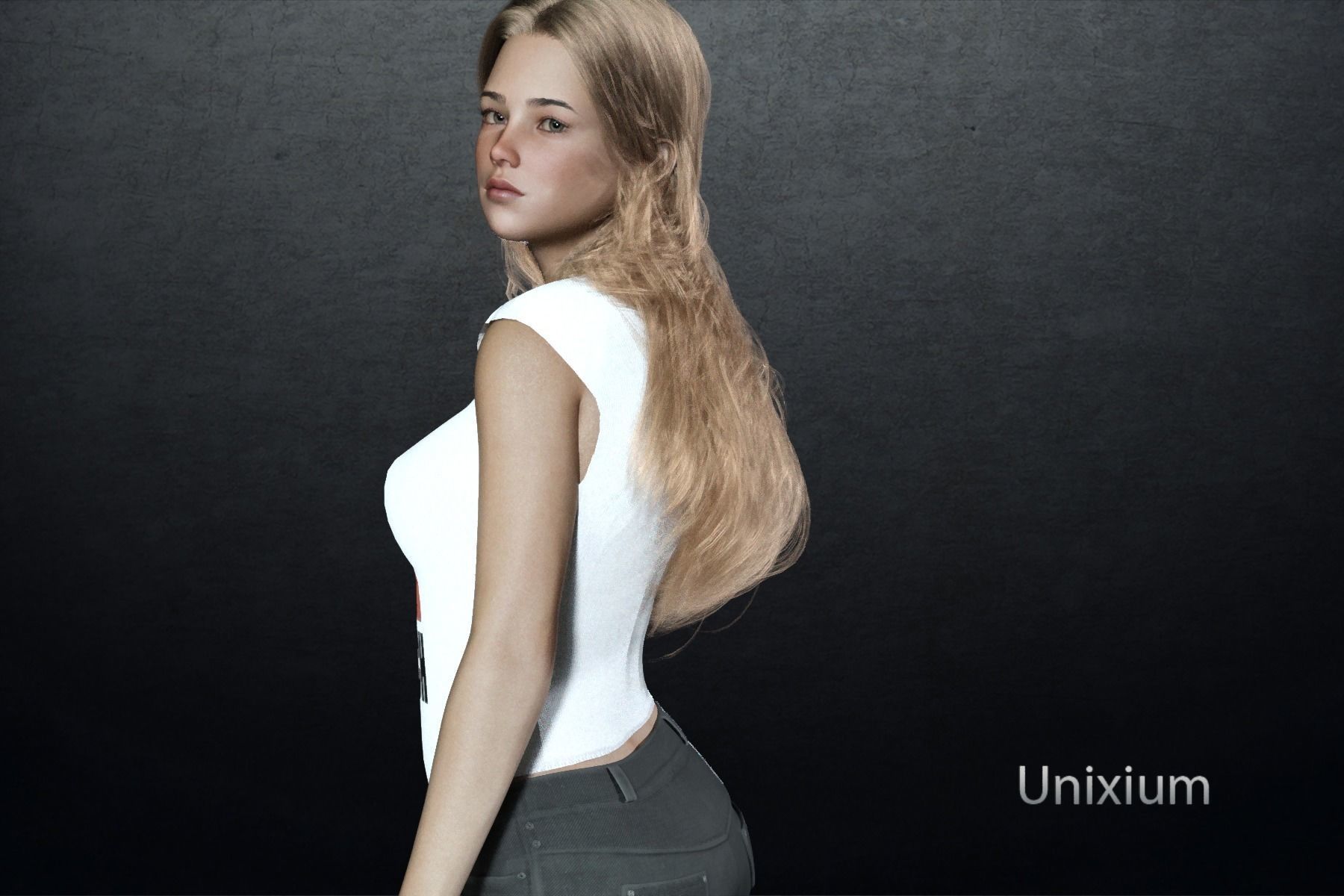 Enora  Low-poly 3D model_7