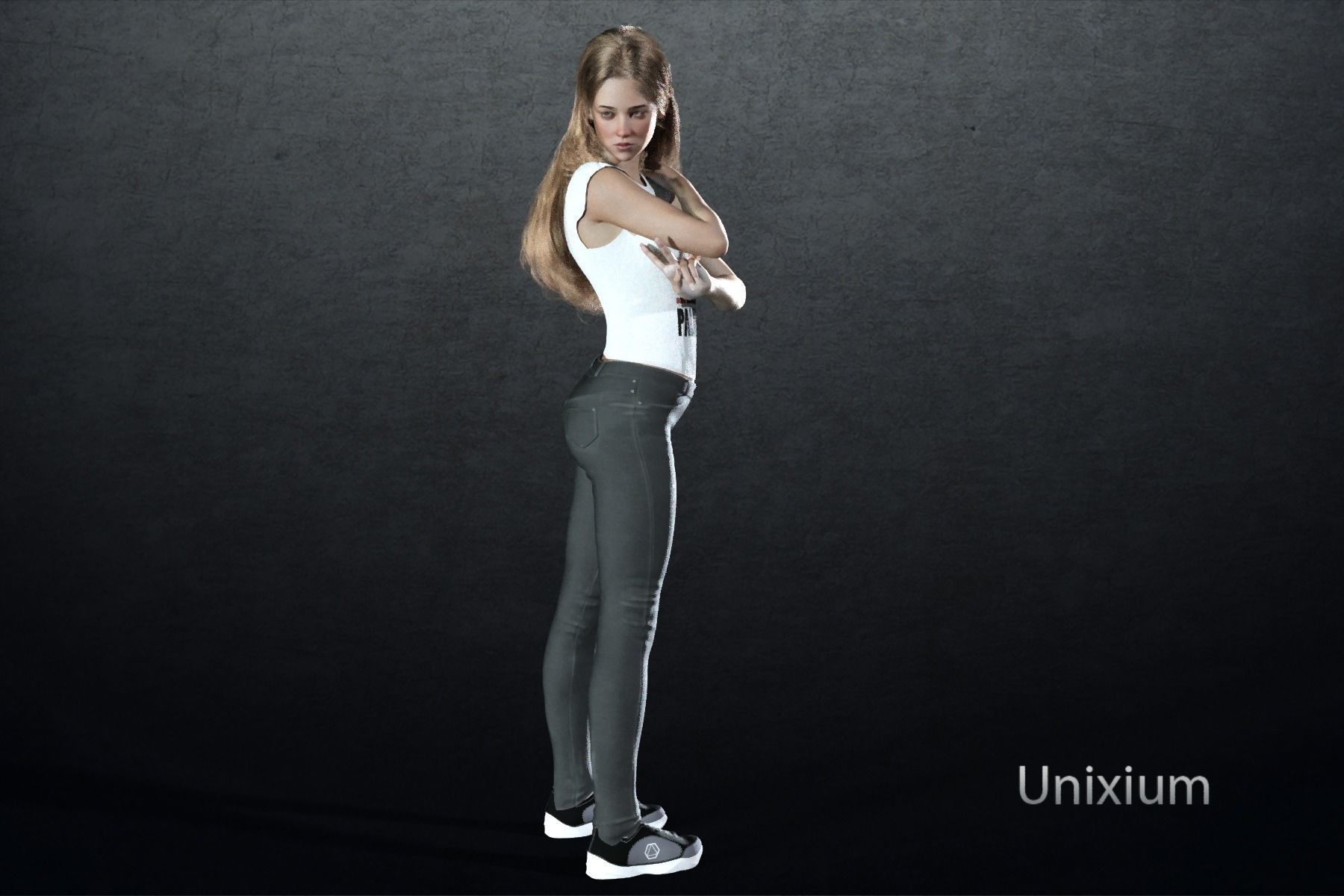 Enora  Low-poly 3D model_4