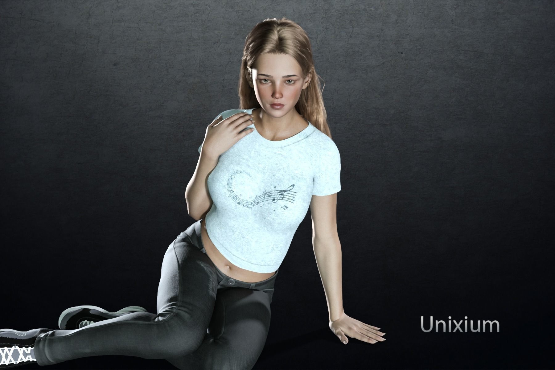 Enora  Low-poly 3D model_3