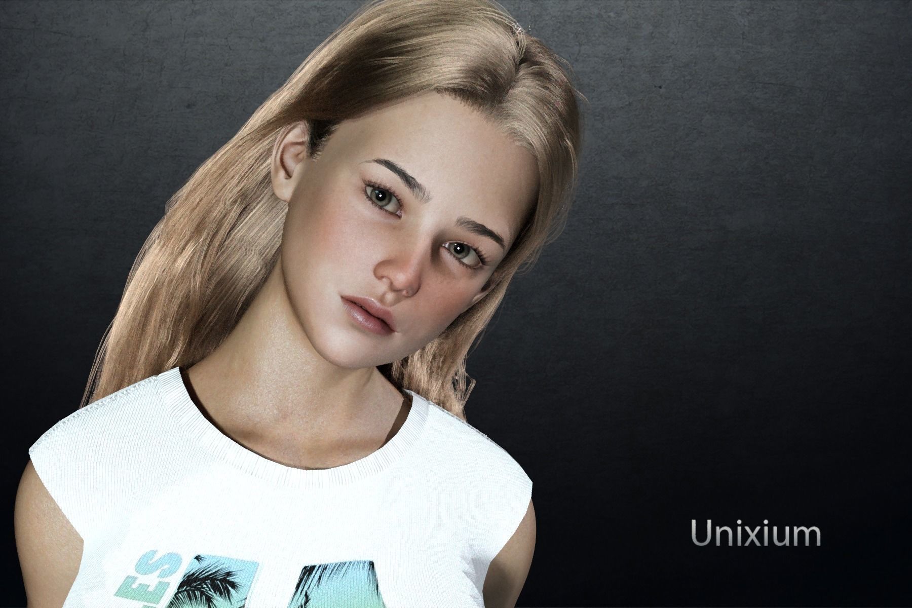 Enora  Low-poly 3D model_1