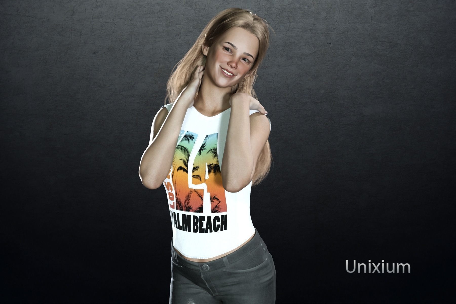 Enora  Low-poly 3D model_2