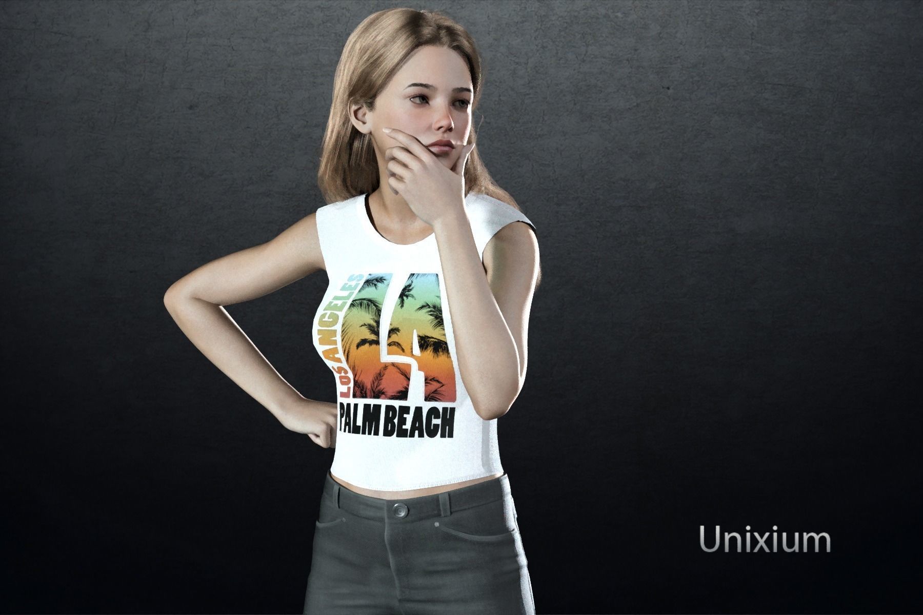 Enora  Low-poly 3D model_5