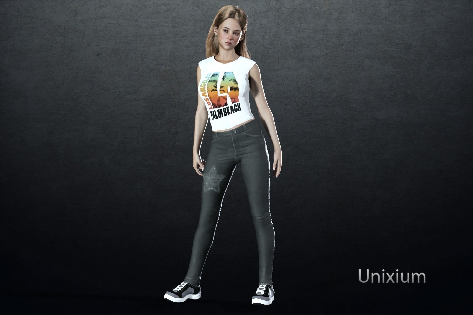 Enora  Low-poly 3D model_8