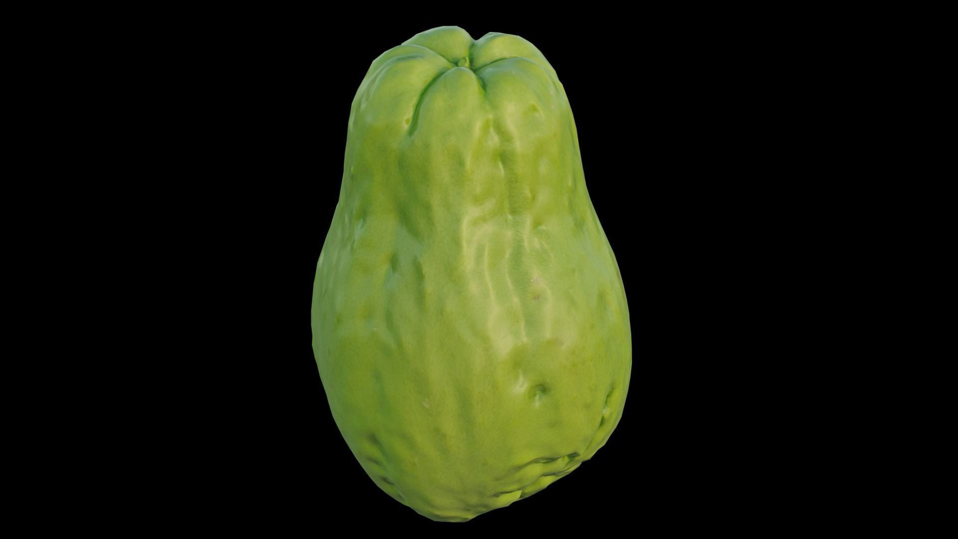 Chayote cucumber 3D model_9