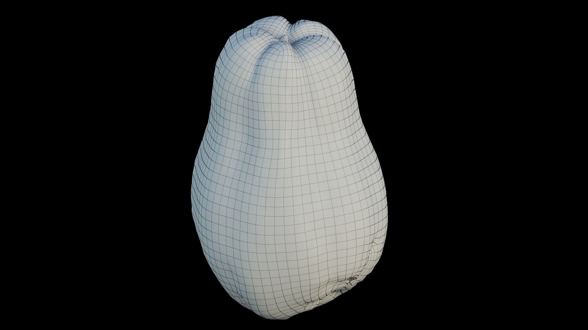 Chayote cucumber 3D model_8