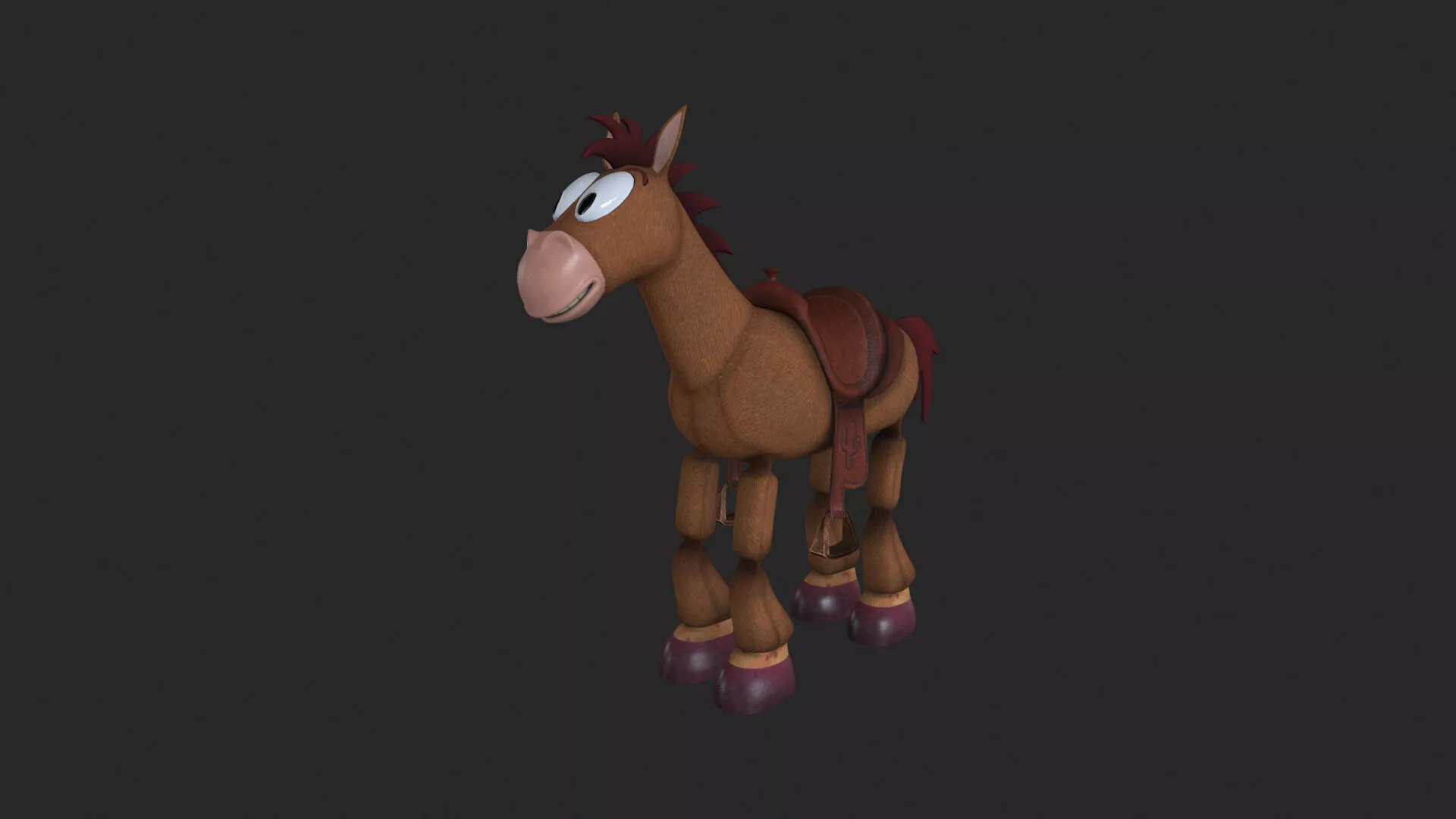 WUDY-009 Horse Low-poly 3D model