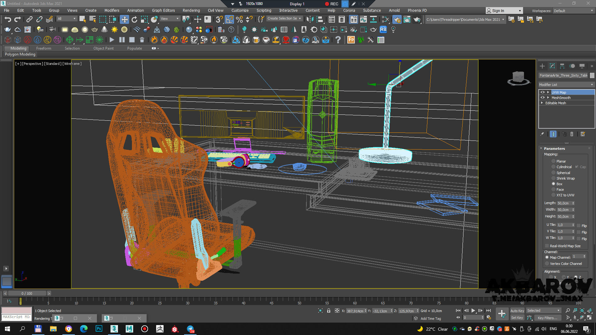 gaming pc computer 3D model_7