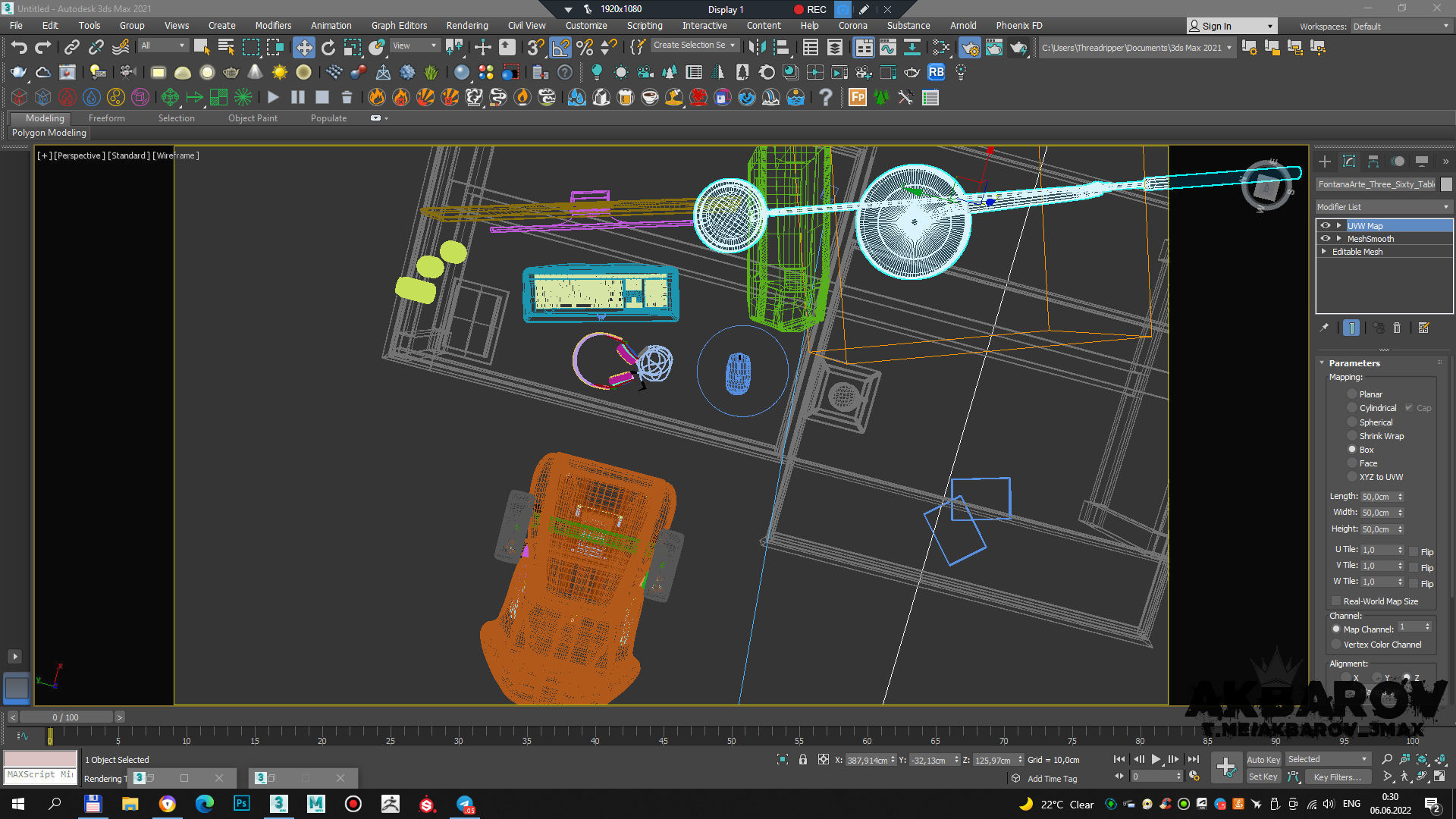gaming pc computer 3D model_8