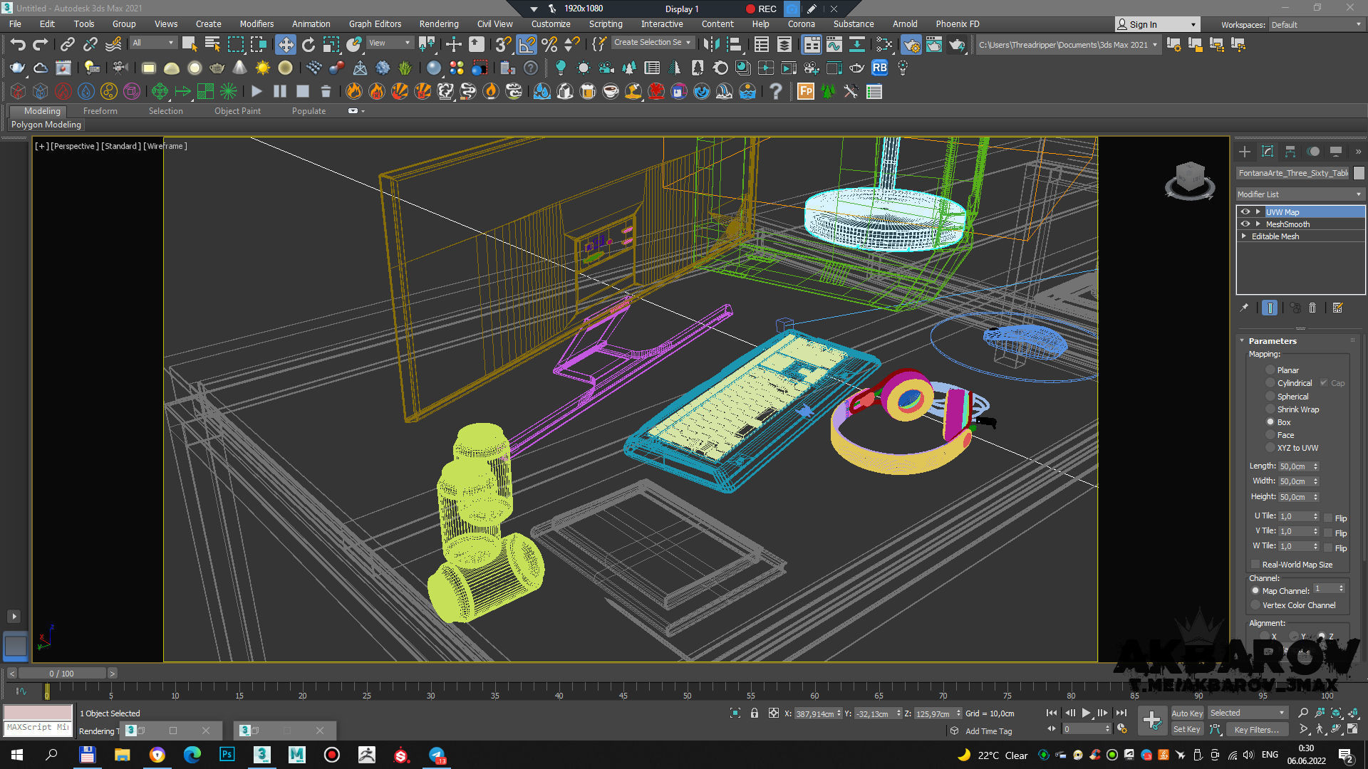 gaming pc computer 3D model_6